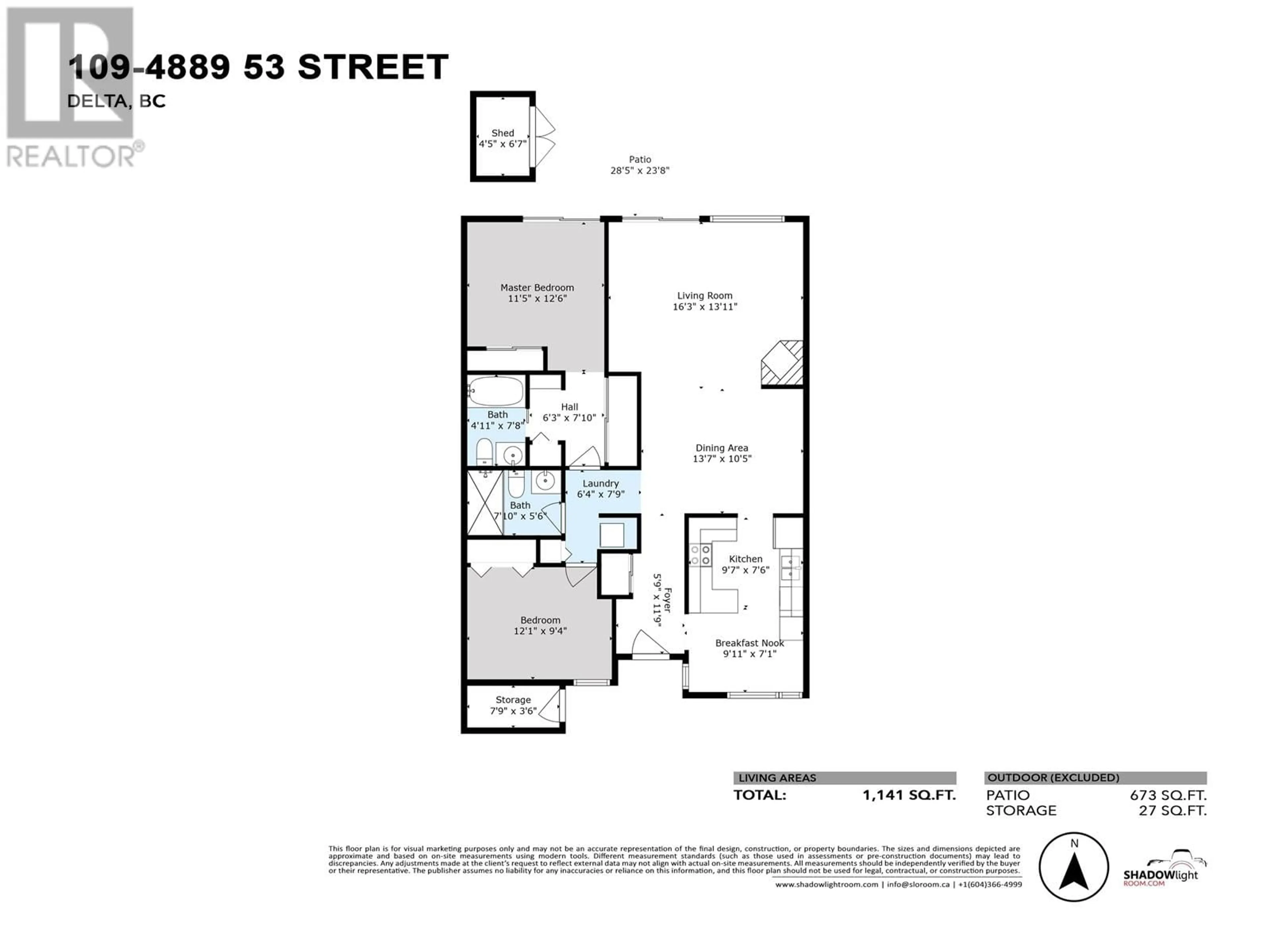 Floor plan for 109 4889 53 STREET, Delta British Columbia V4K2Z3