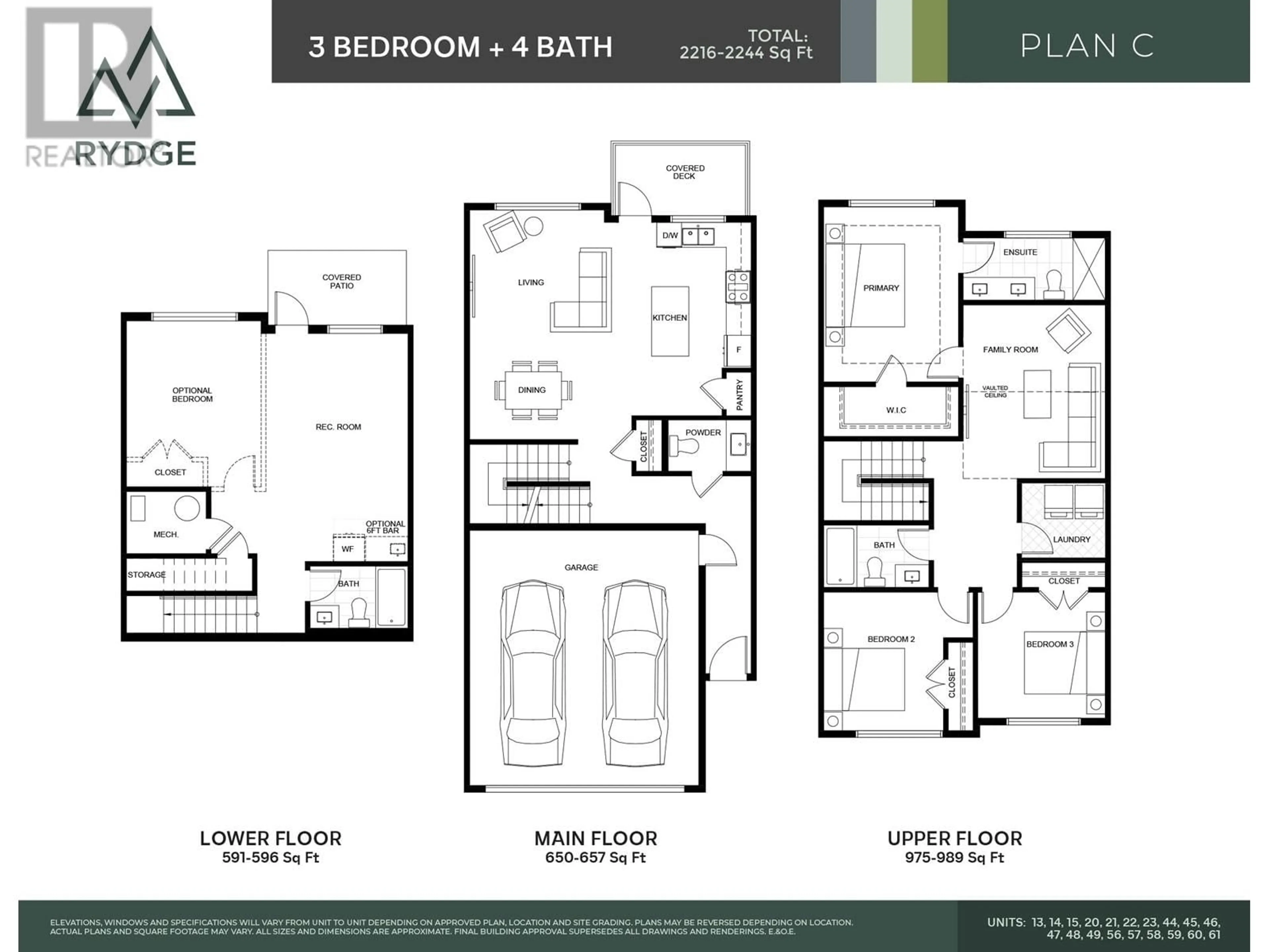 Floor plan for 47 - 10640 248 STREET, Maple Ridge British Columbia N0N0N0