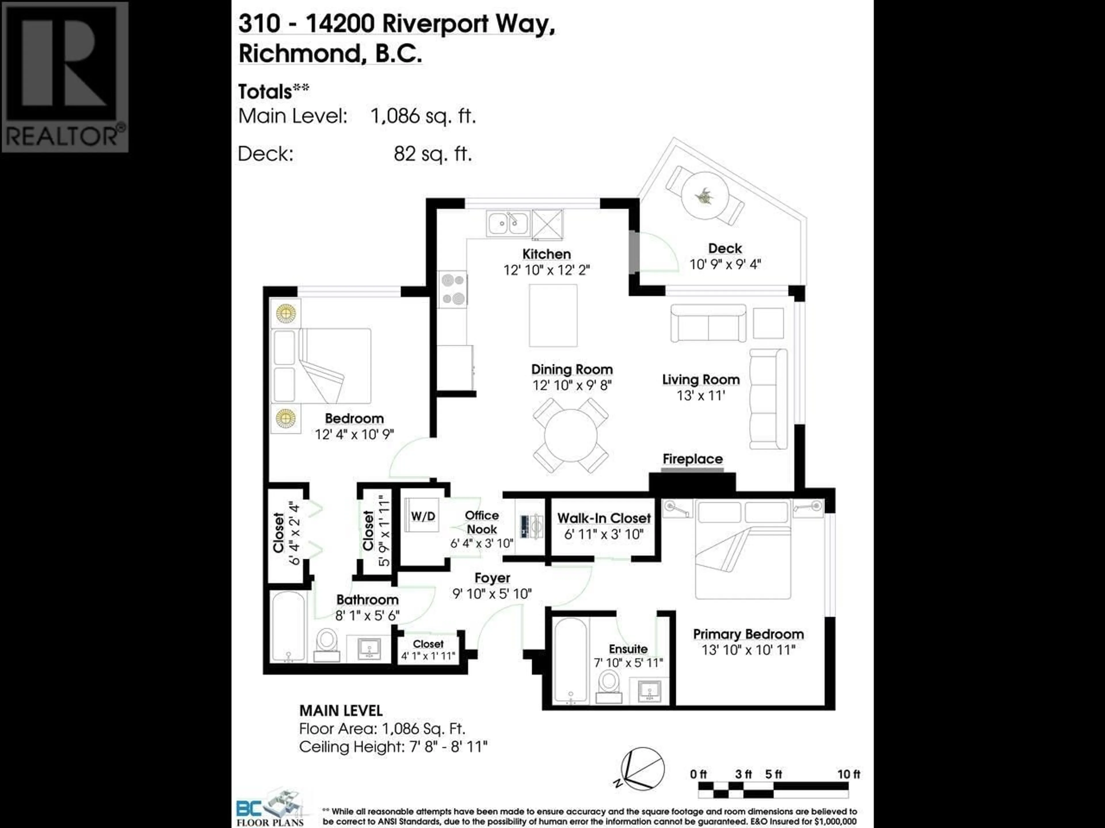 Floor plan for 310 14200 E RIVERPORT WAY, Richmond British Columbia V6W1M4