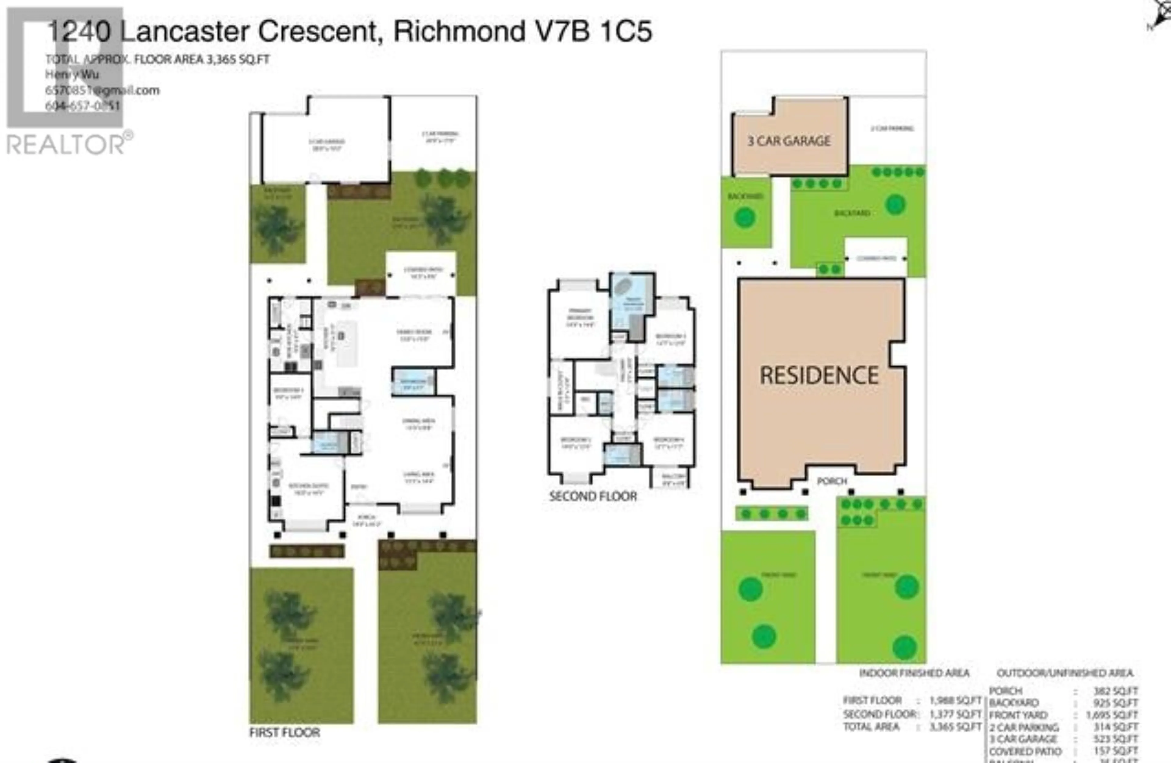 Floor plan for 1240 LANCASTER CRESCENT, Richmond British Columbia V7B1C5