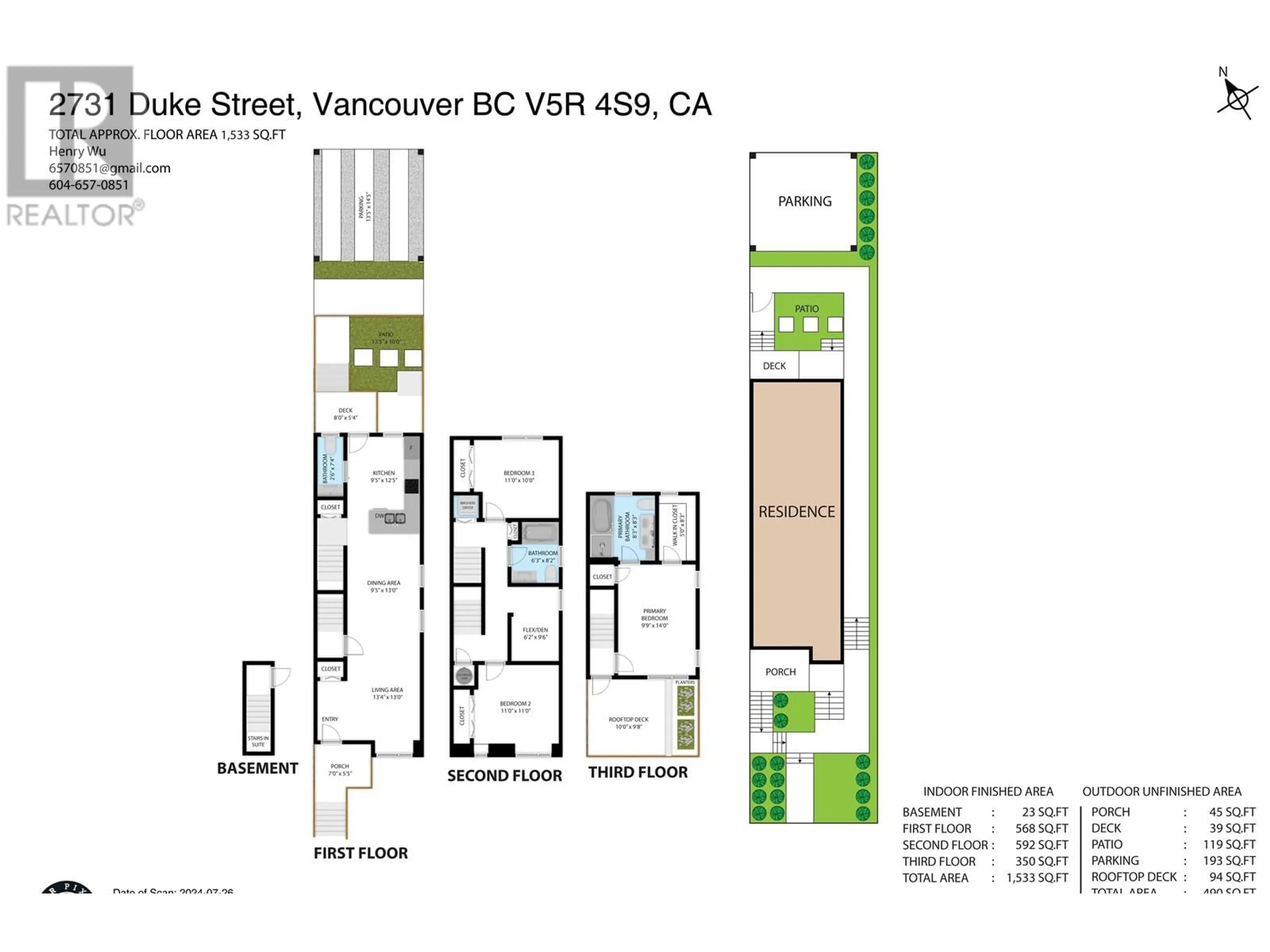 Floor plan for 2731 DUKE STREET, Vancouver British Columbia V5R4S8