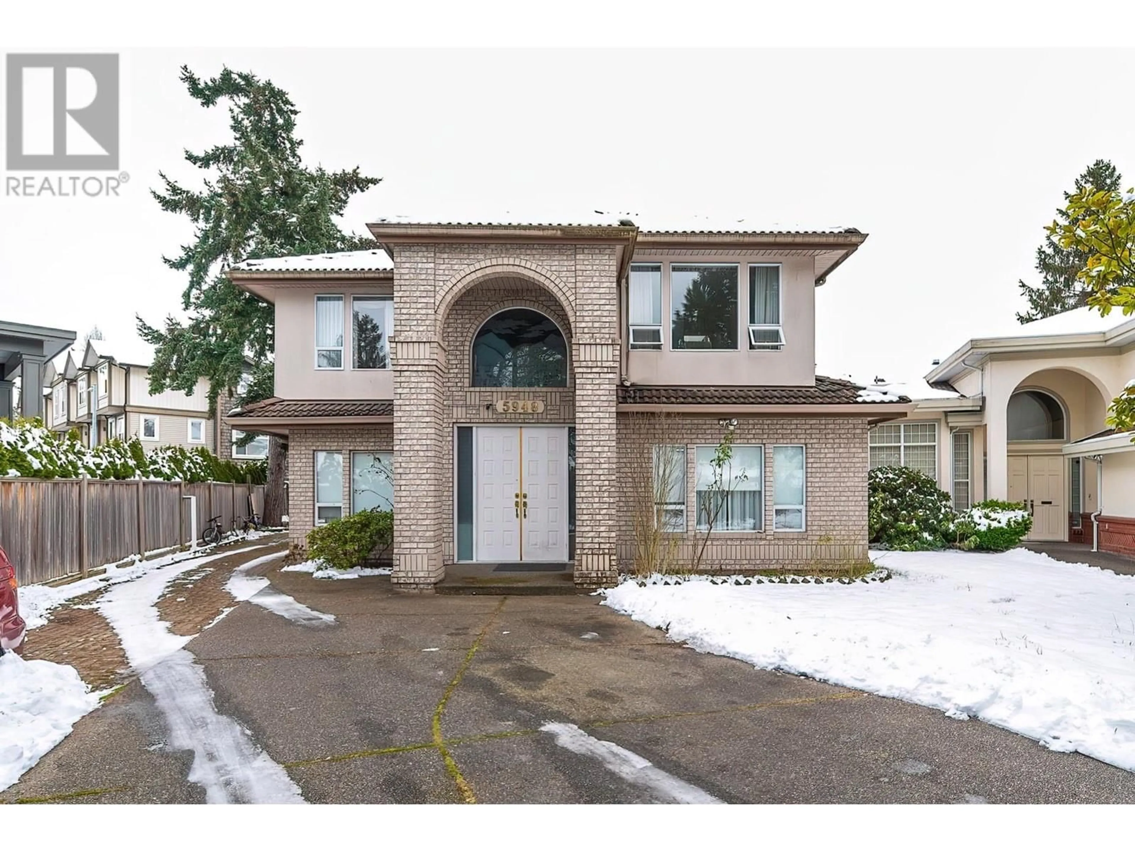 Home with brick exterior material, street for 5948 LANCING ROAD, Richmond British Columbia V7C3A1