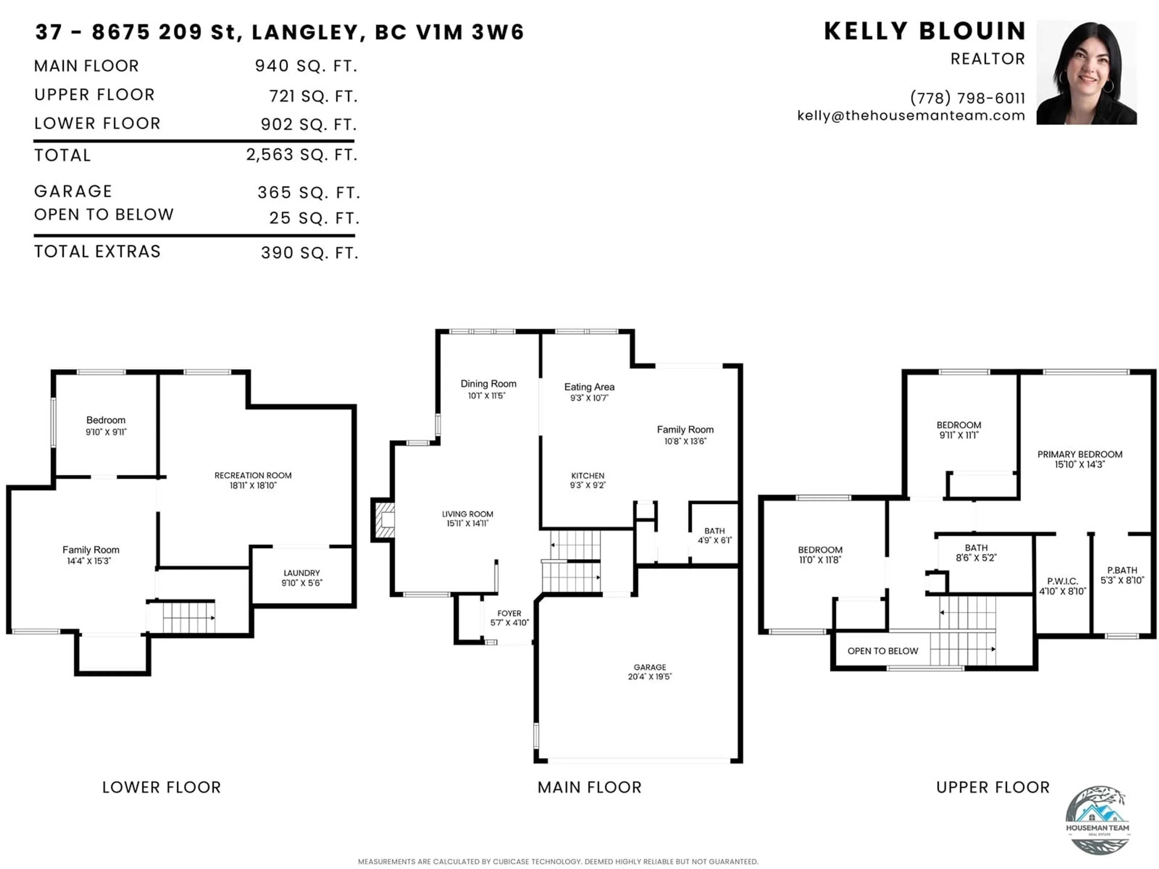 Floor plan for 15 8675 209 STREET, Langley British Columbia V1M3W6