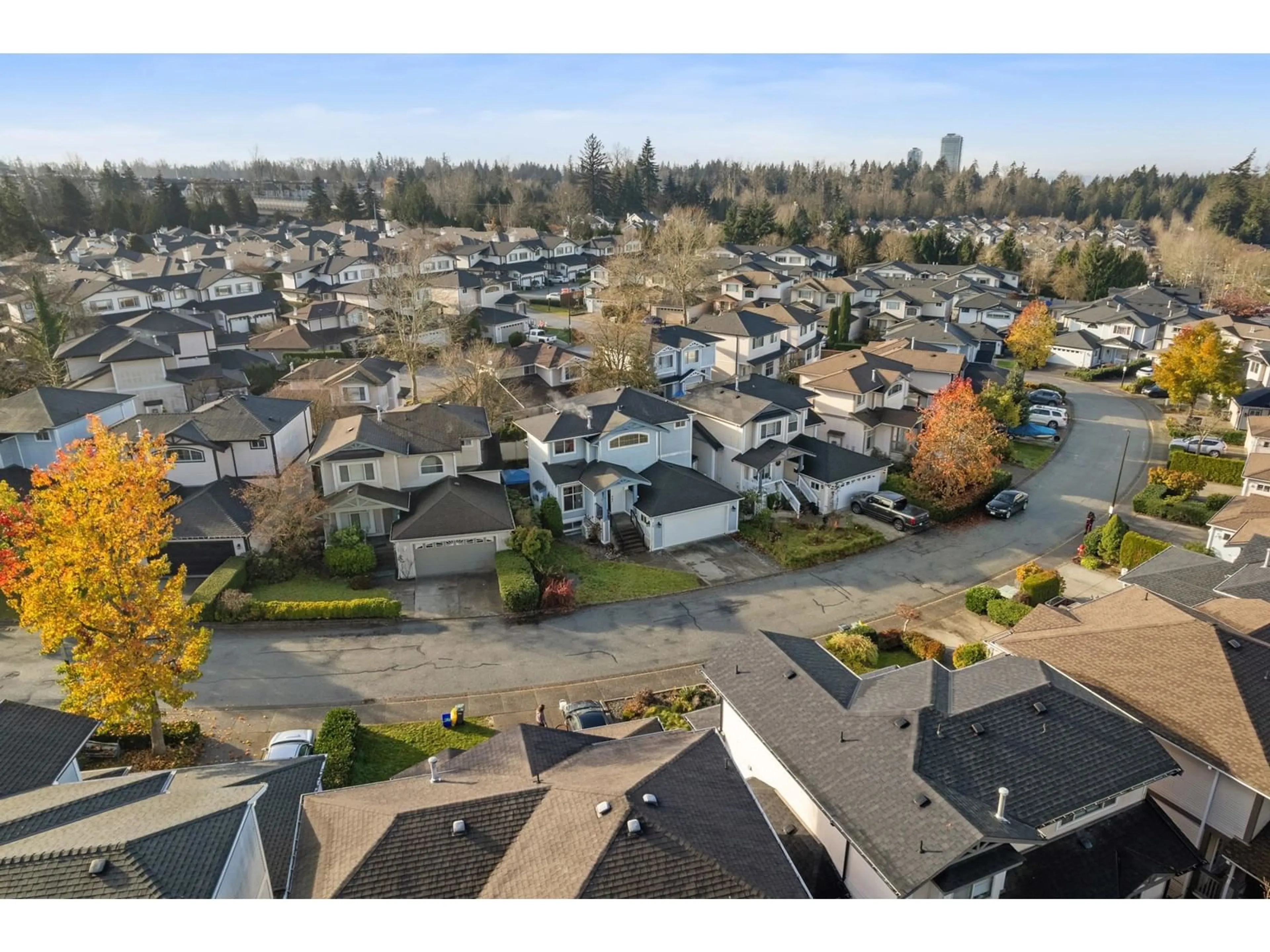 A pic from outside/outdoor area/front of a property/back of a property/a pic from drone, street for 15 8675 209 STREET, Langley British Columbia V1M3W6