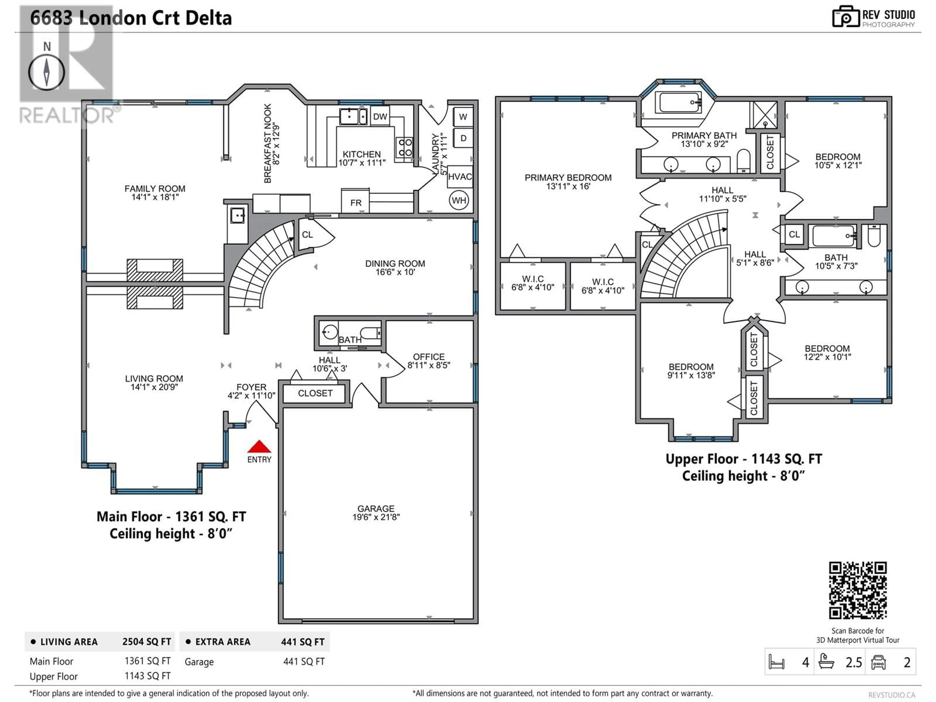 Floor plan for 6683 LONDON COURT, Delta British Columbia V4K4W7