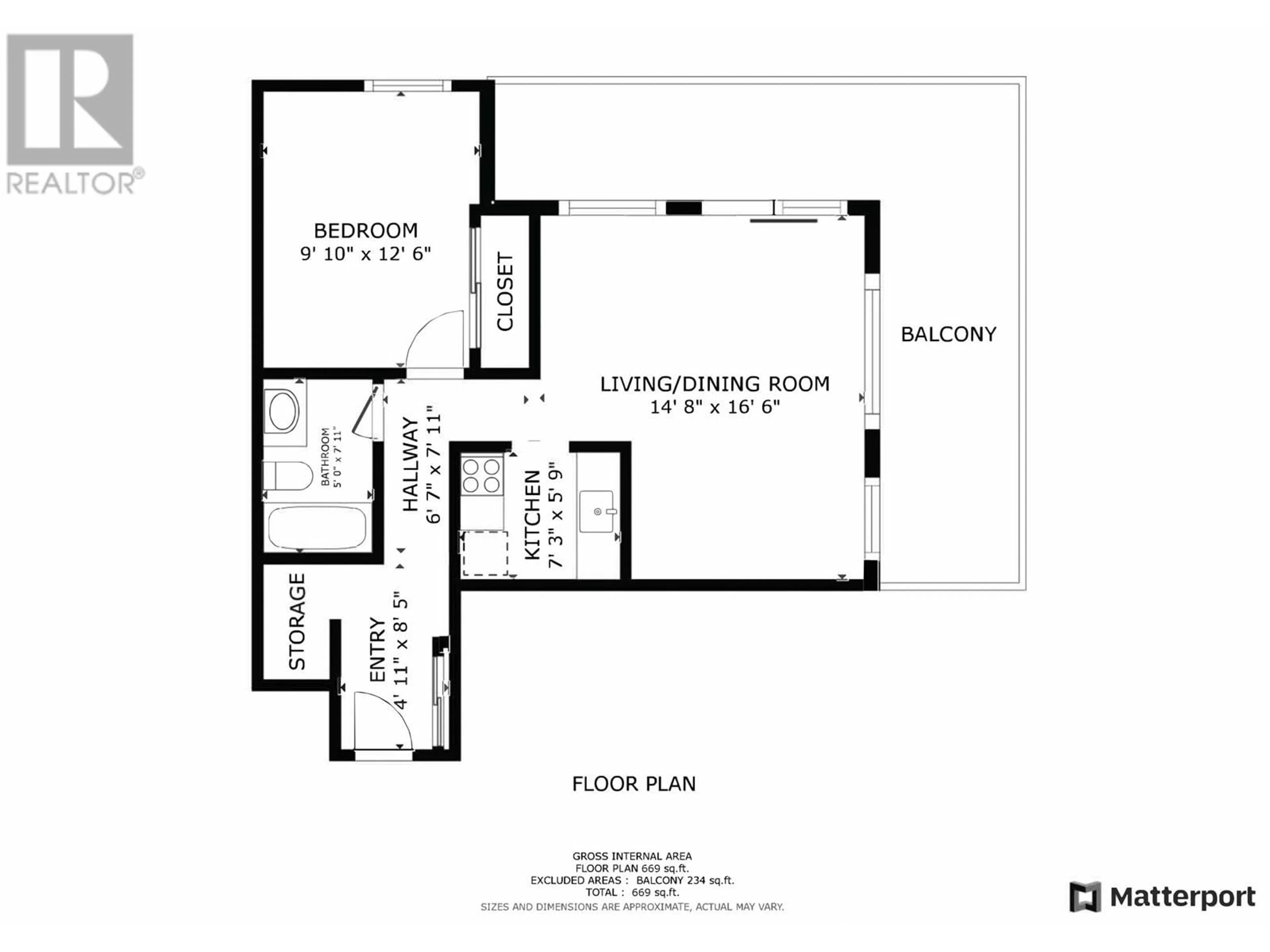 Floor plan for 306 150 E 15TH STREET, North Vancouver British Columbia V7L4N9