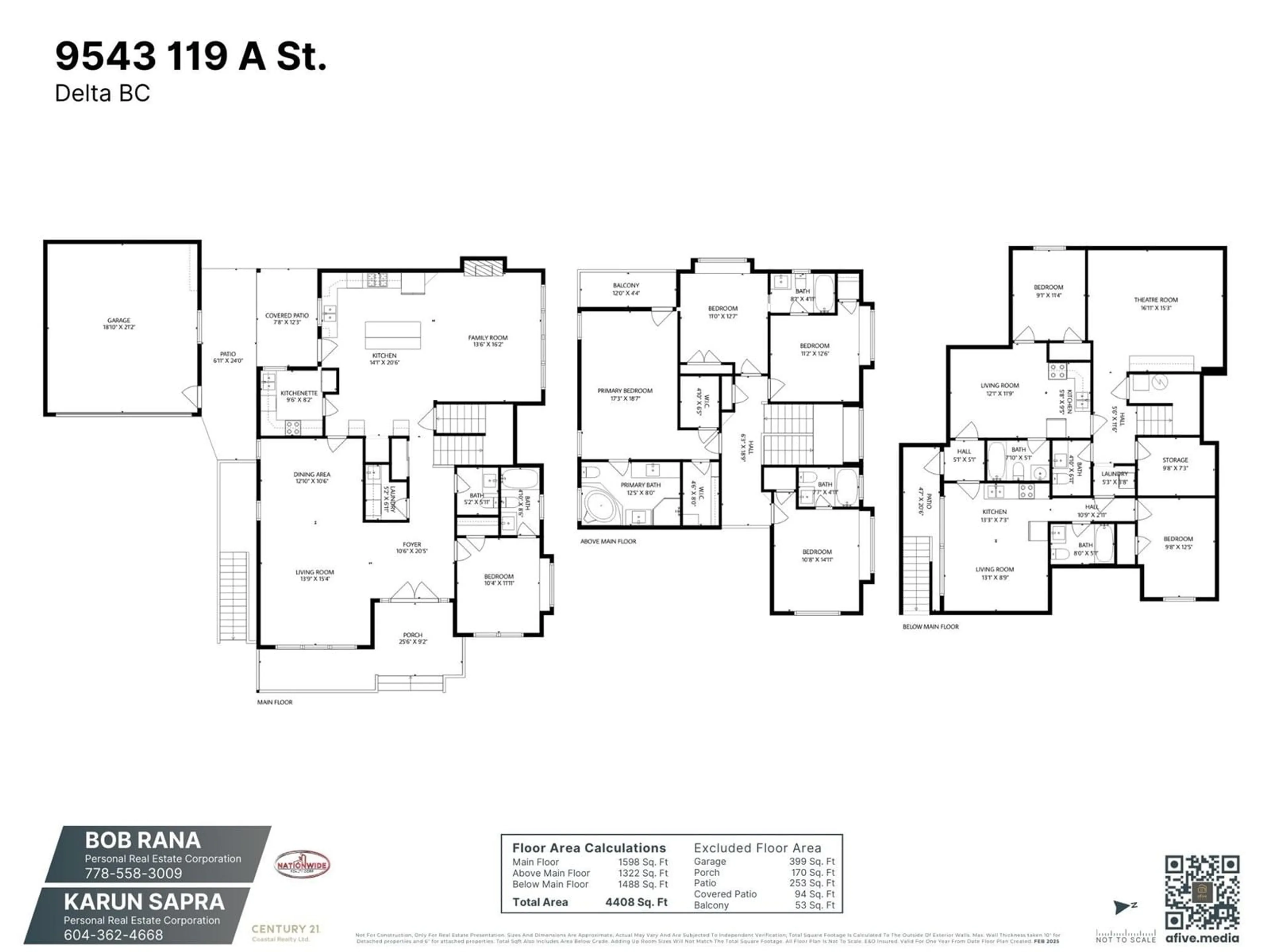 Floor plan for 9543 119A, Delta British Columbia V4C6P4