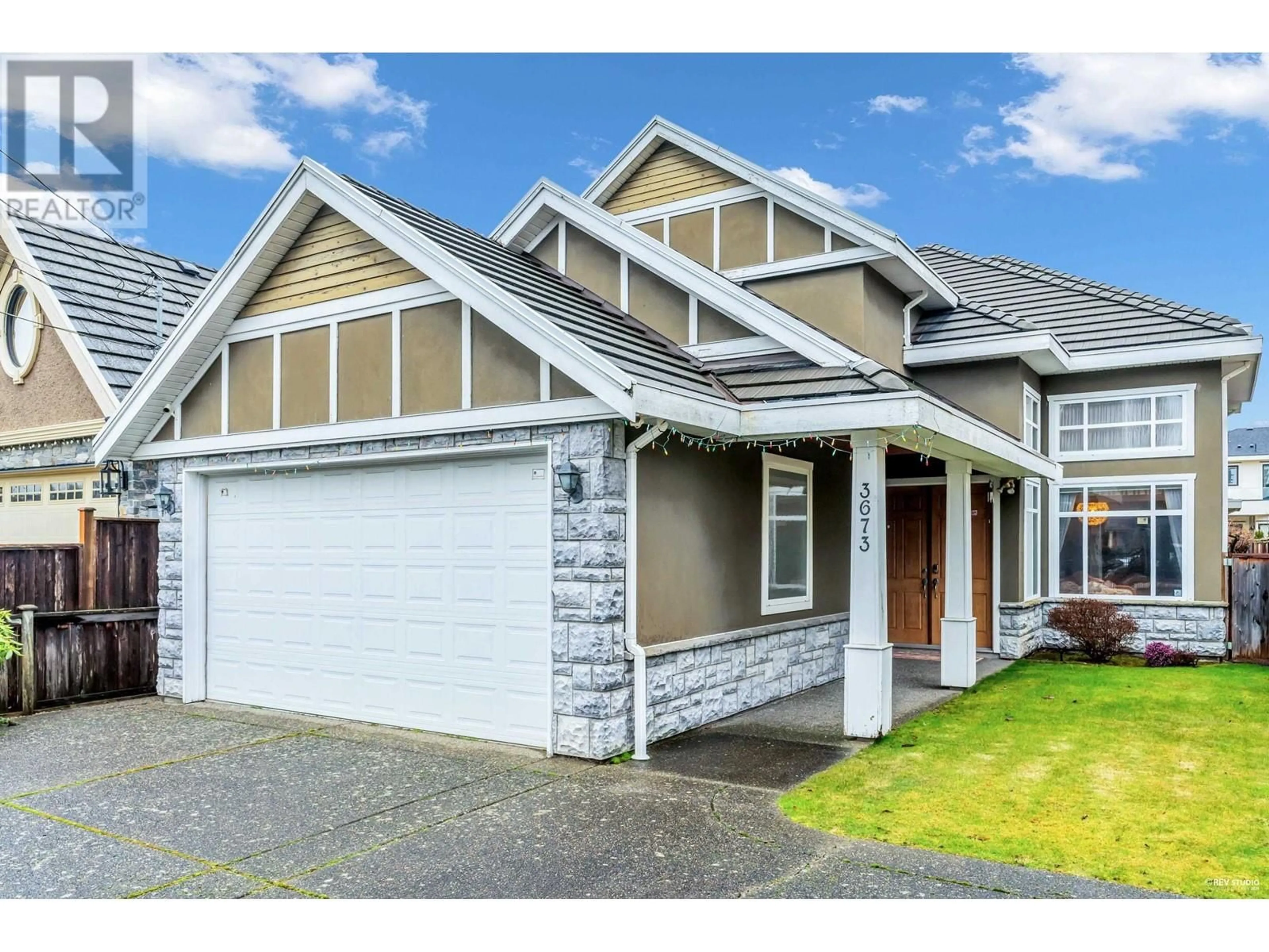 Home with vinyl exterior material, street for 3673 LOCKHART ROAD, Richmond British Columbia V7C1M4