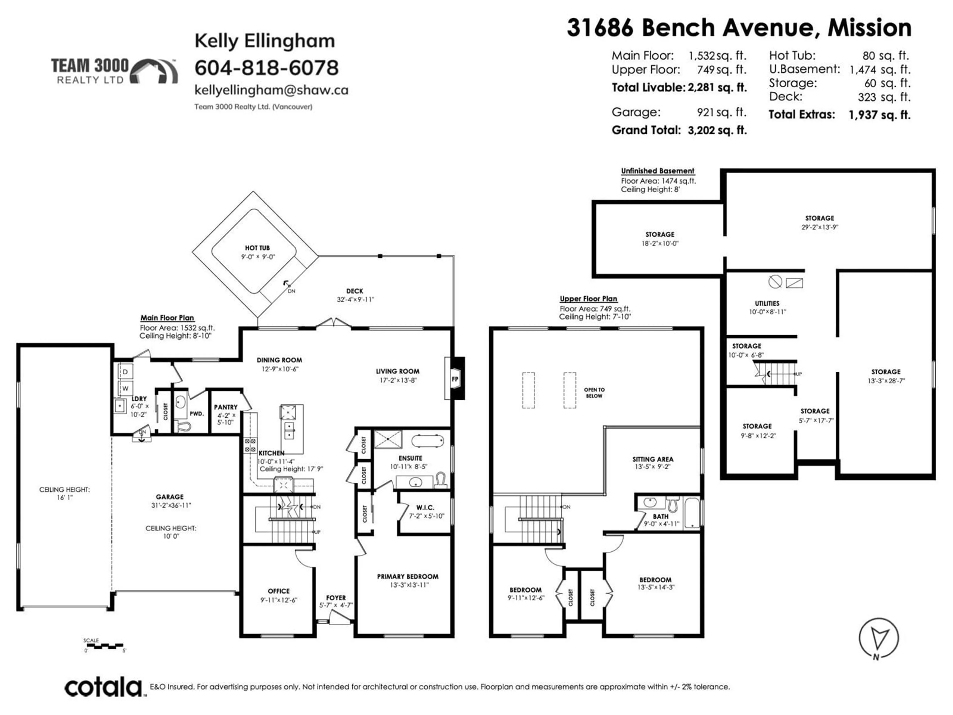 Floor plan for 31686 BENCH, Mission British Columbia V4S1E6