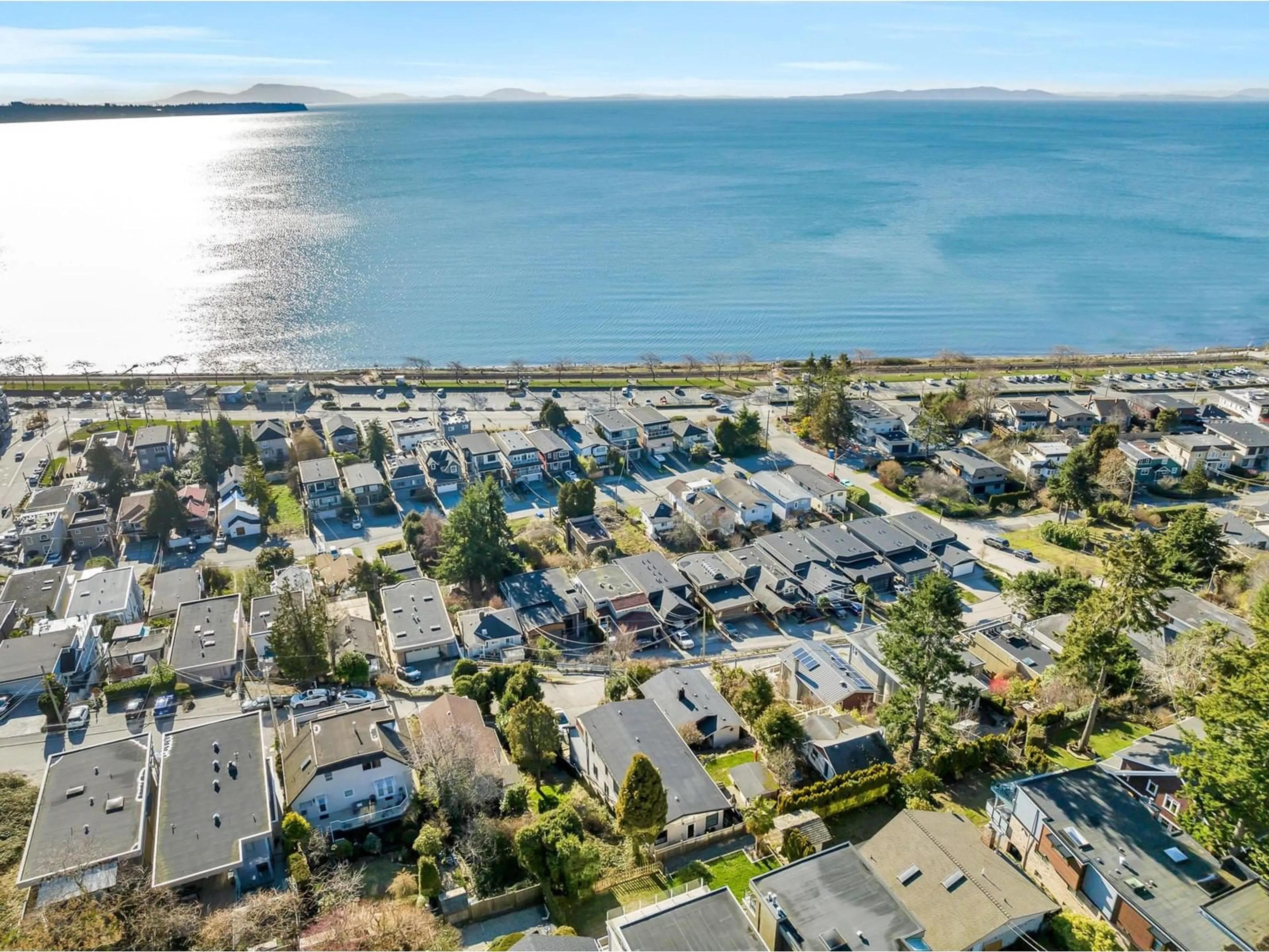 A pic from outside/outdoor area/front of a property/back of a property/a pic from drone, water/lake/river/ocean view for 14763 MCDONALD AVENUE, White Rock British Columbia V4B2C7