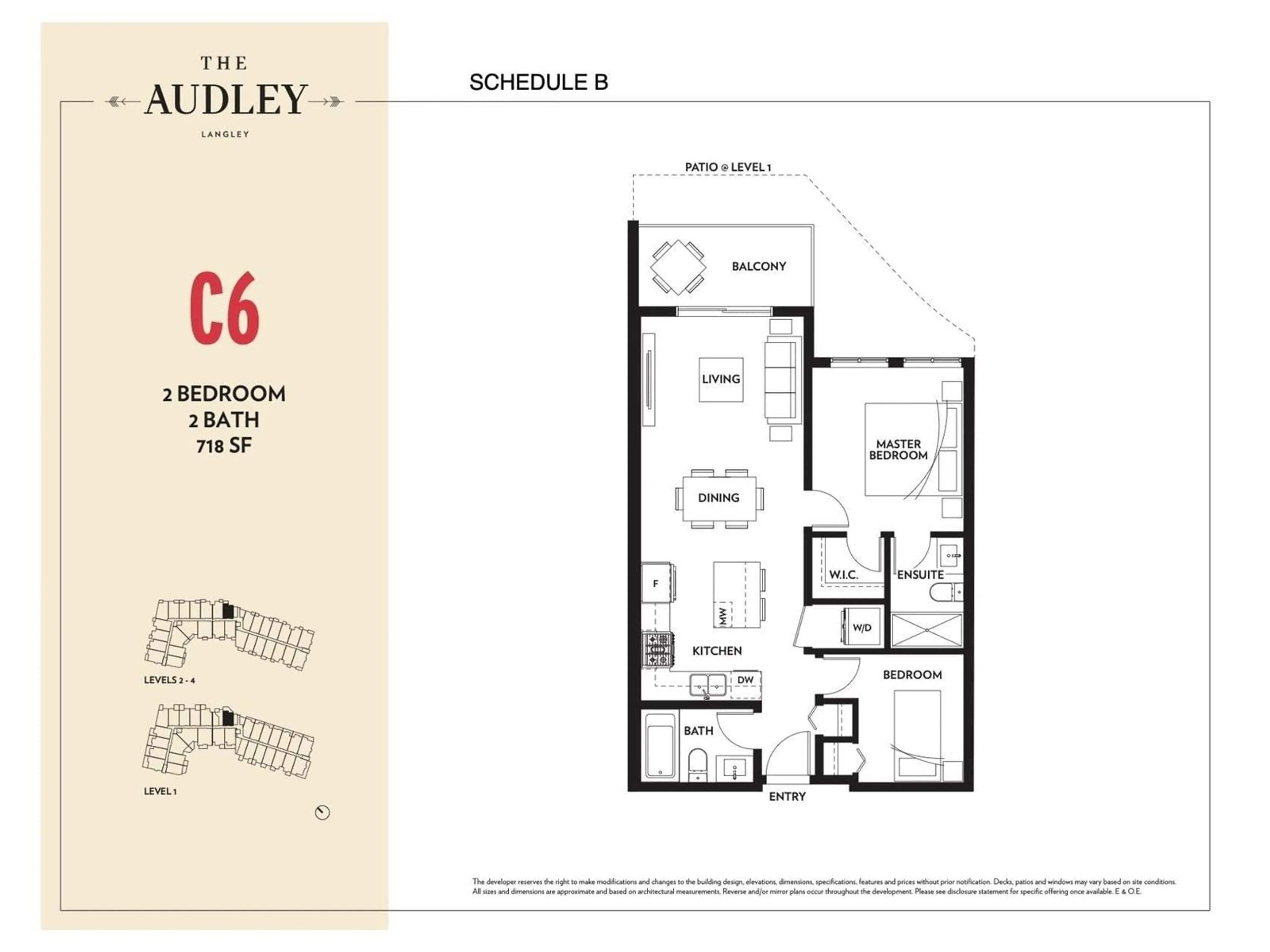 Floor plan for 201 5415 BRYDON CRESCENT CRESCENT, Langley British Columbia V3A0N4