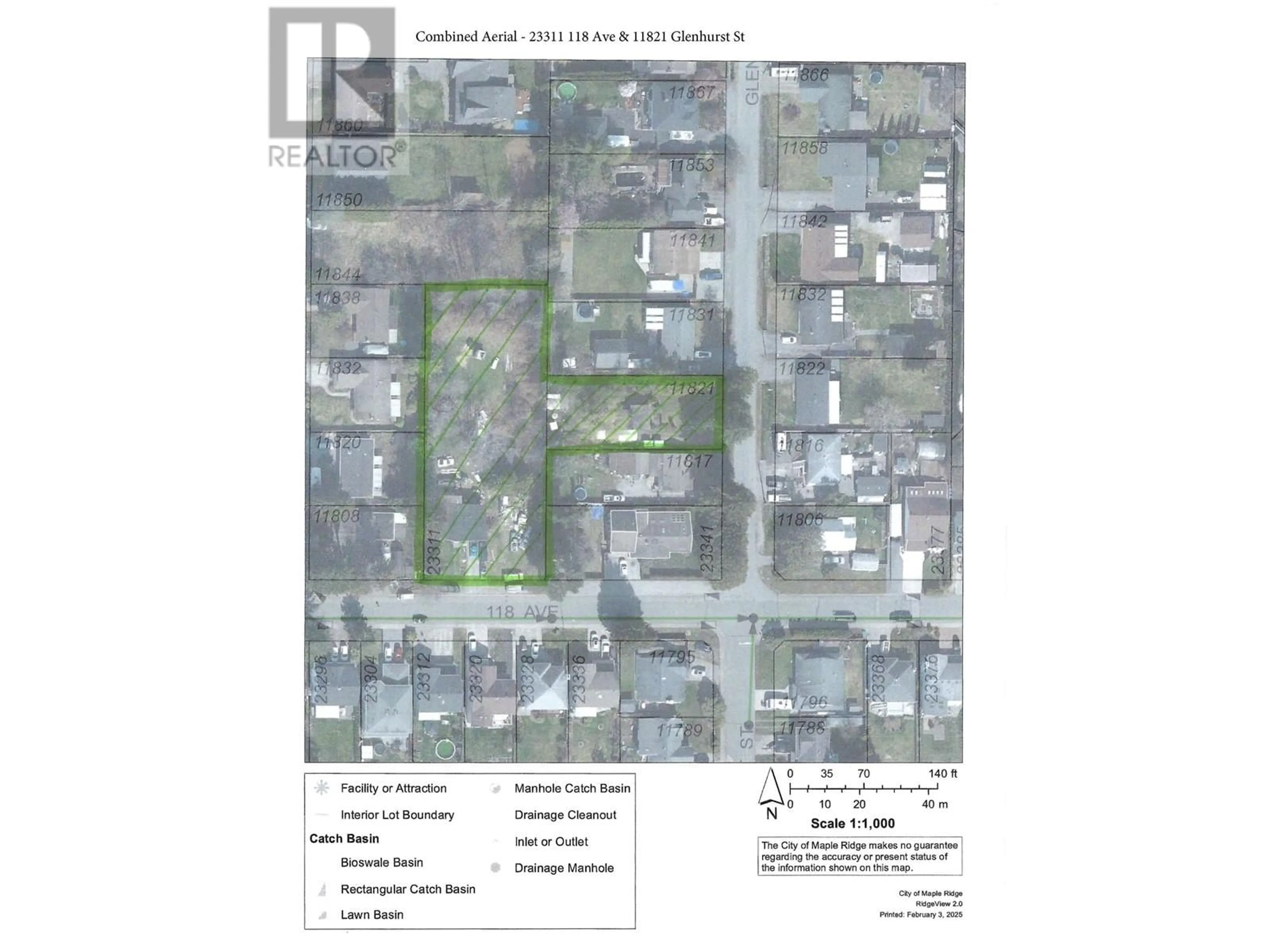 Picture of a map for 23311 118 AVENUE, Maple Ridge British Columbia V2X2N3