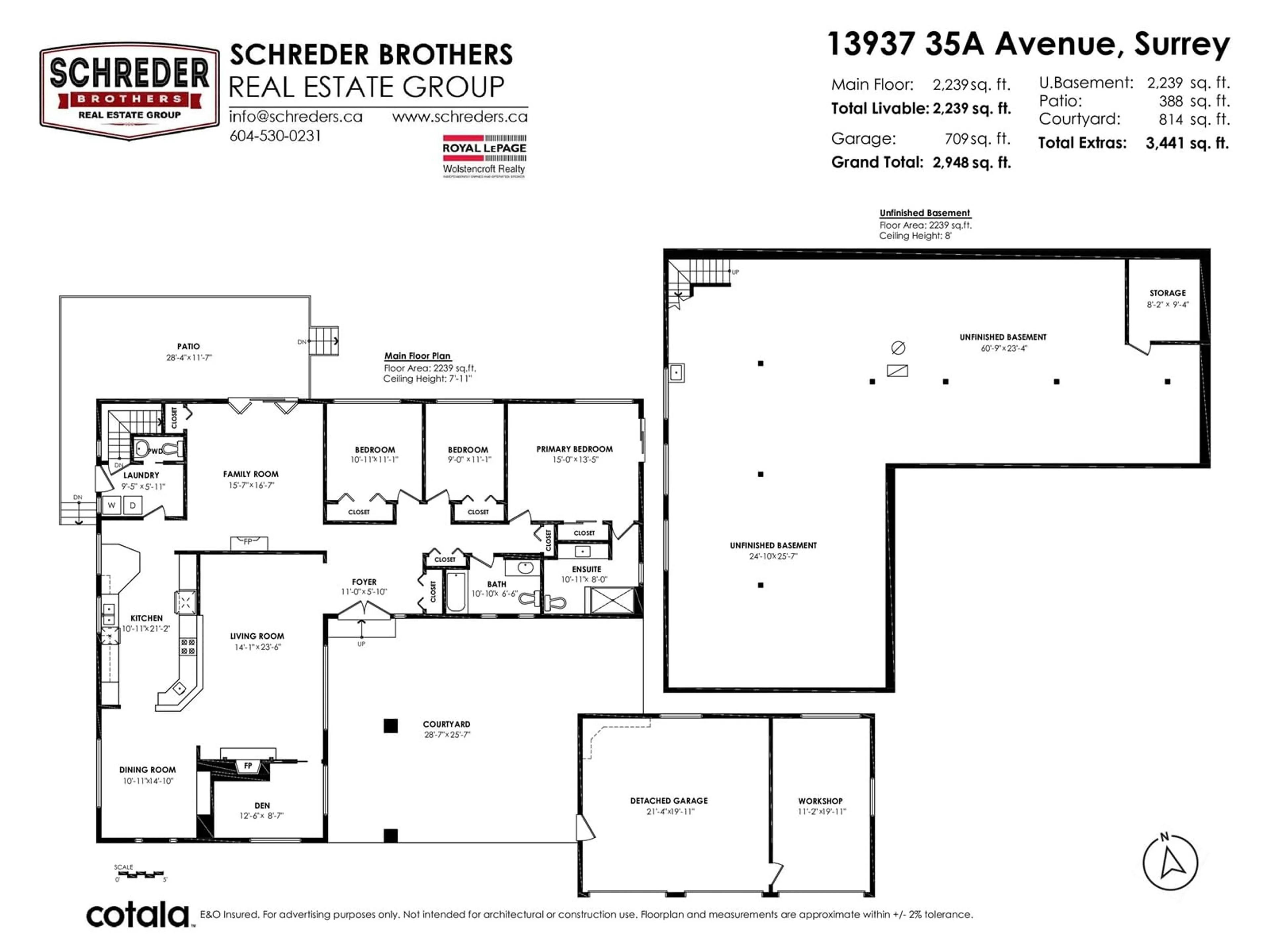 Floor plan for 13937 35A, Surrey British Columbia V4P1L2