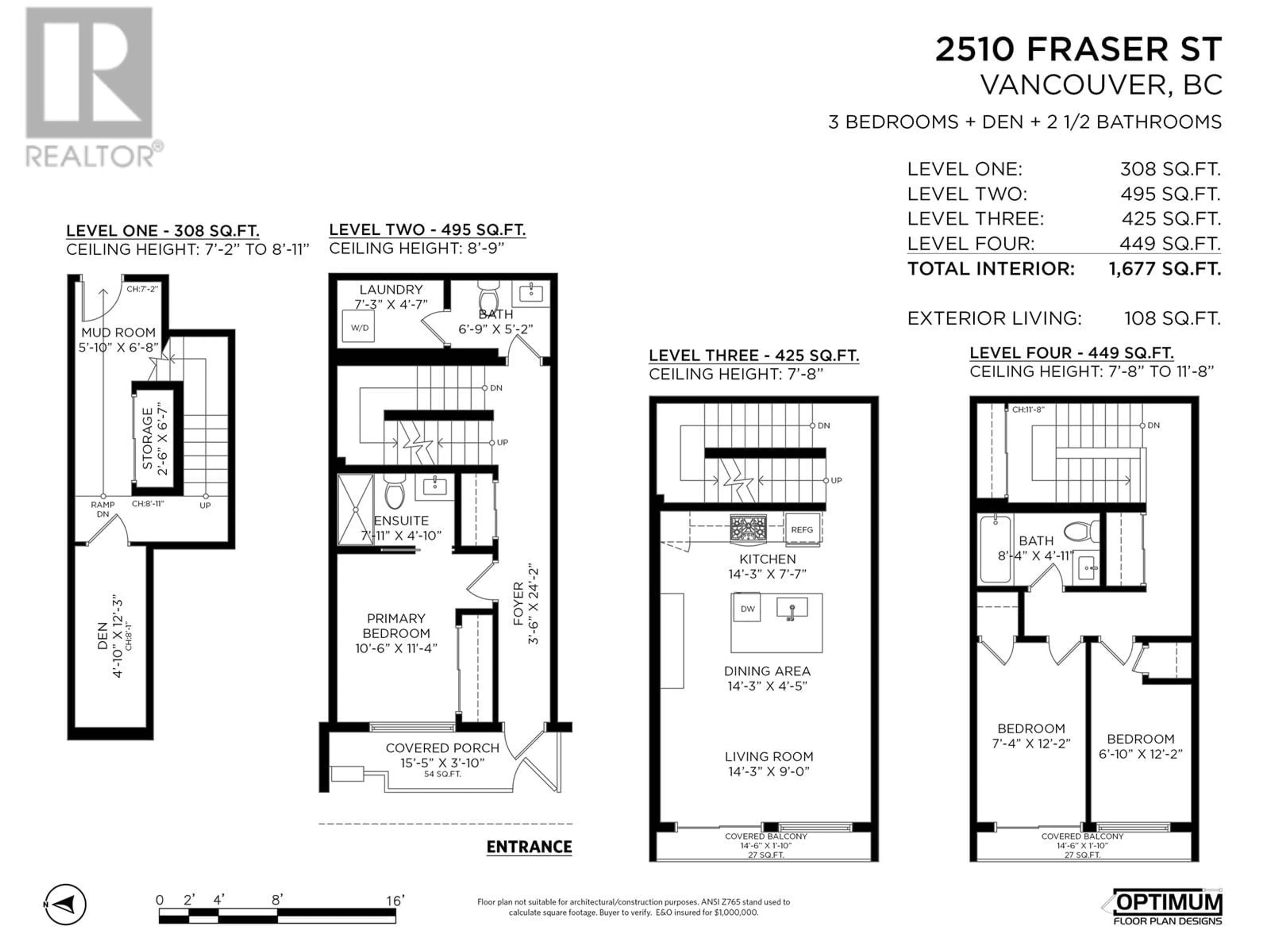 Floor plan for 2510 FRASER STREET, Vancouver British Columbia V5T3V4