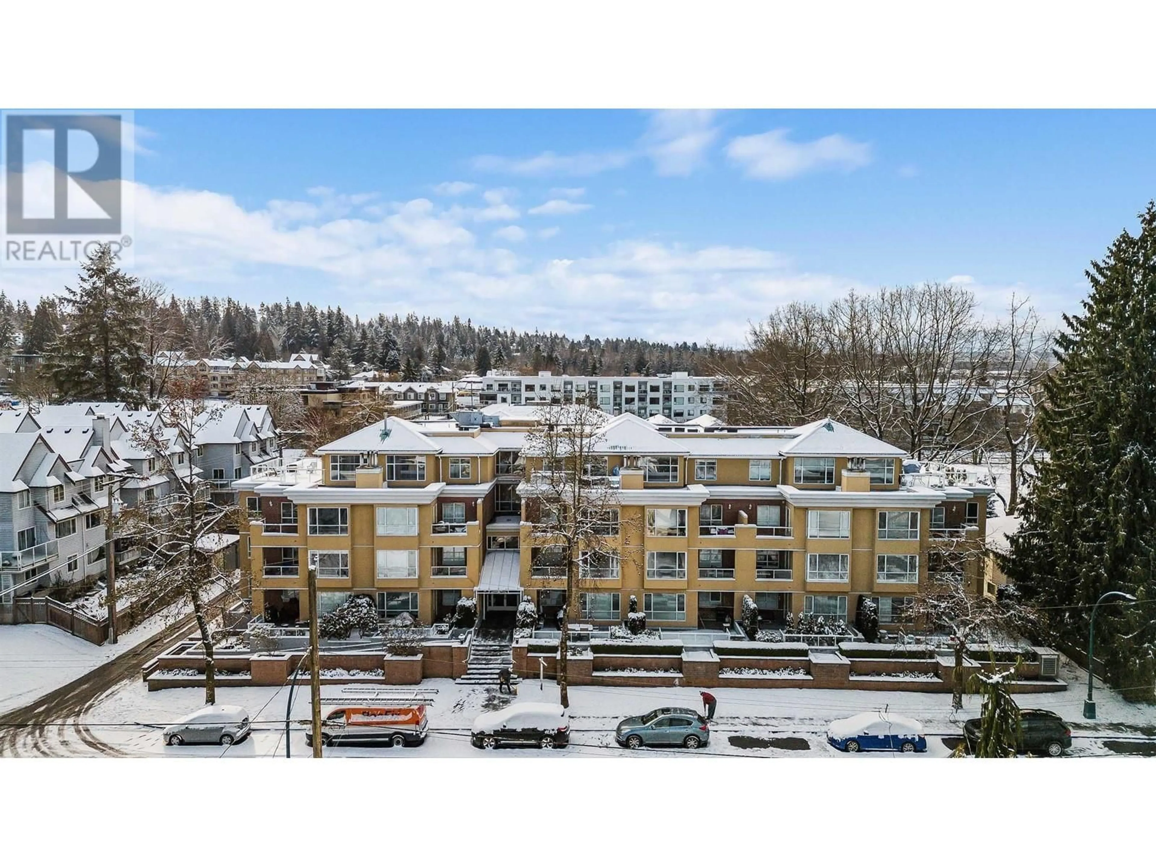 A pic from outside/outdoor area/front of a property/back of a property/a pic from drone, city buildings view from balcony for 101 - 2340 HAWTHORNE AVENUE, Port Coquitlam British Columbia V3C1W9