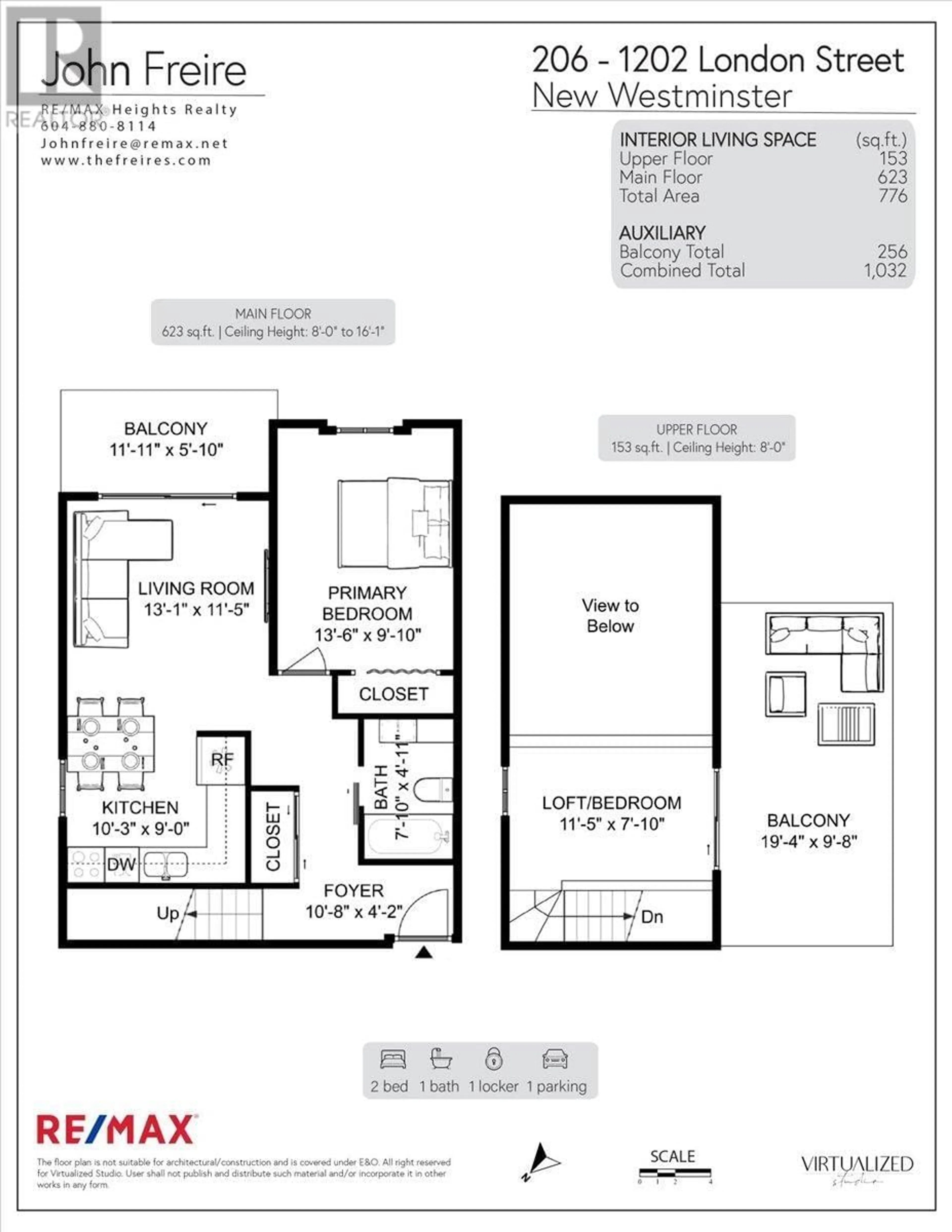 Floor plan for 206 1202 LONDON STREET, New Westminster British Columbia V3M5Z6