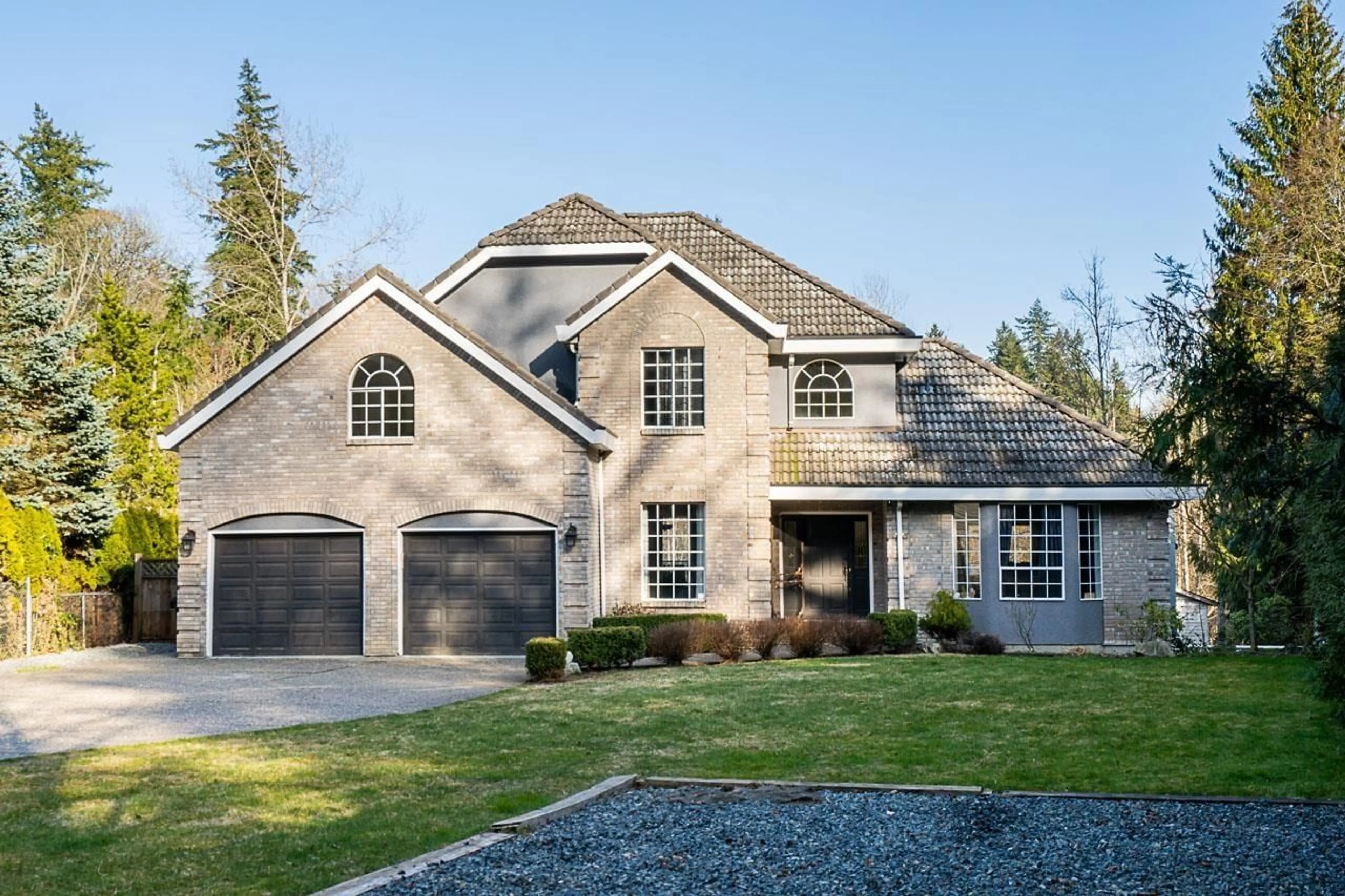 Home with brick exterior material, street for 4570 MAYSFIELD CRESCENT, Langley British Columbia V3A4M1