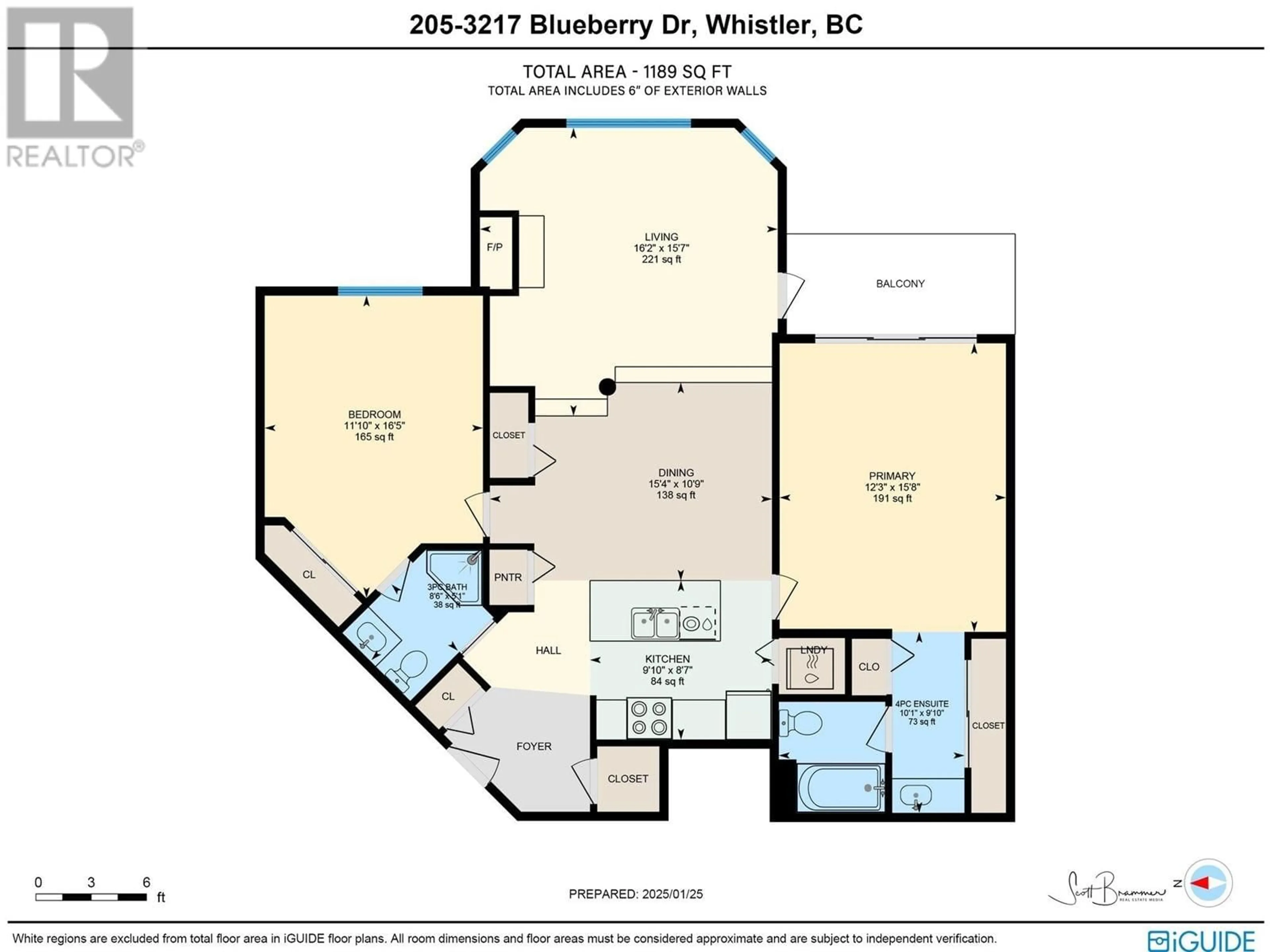 Floor plan for 205 3217 BLUEBERRY DRIVE, Whistler British Columbia V8E0B8