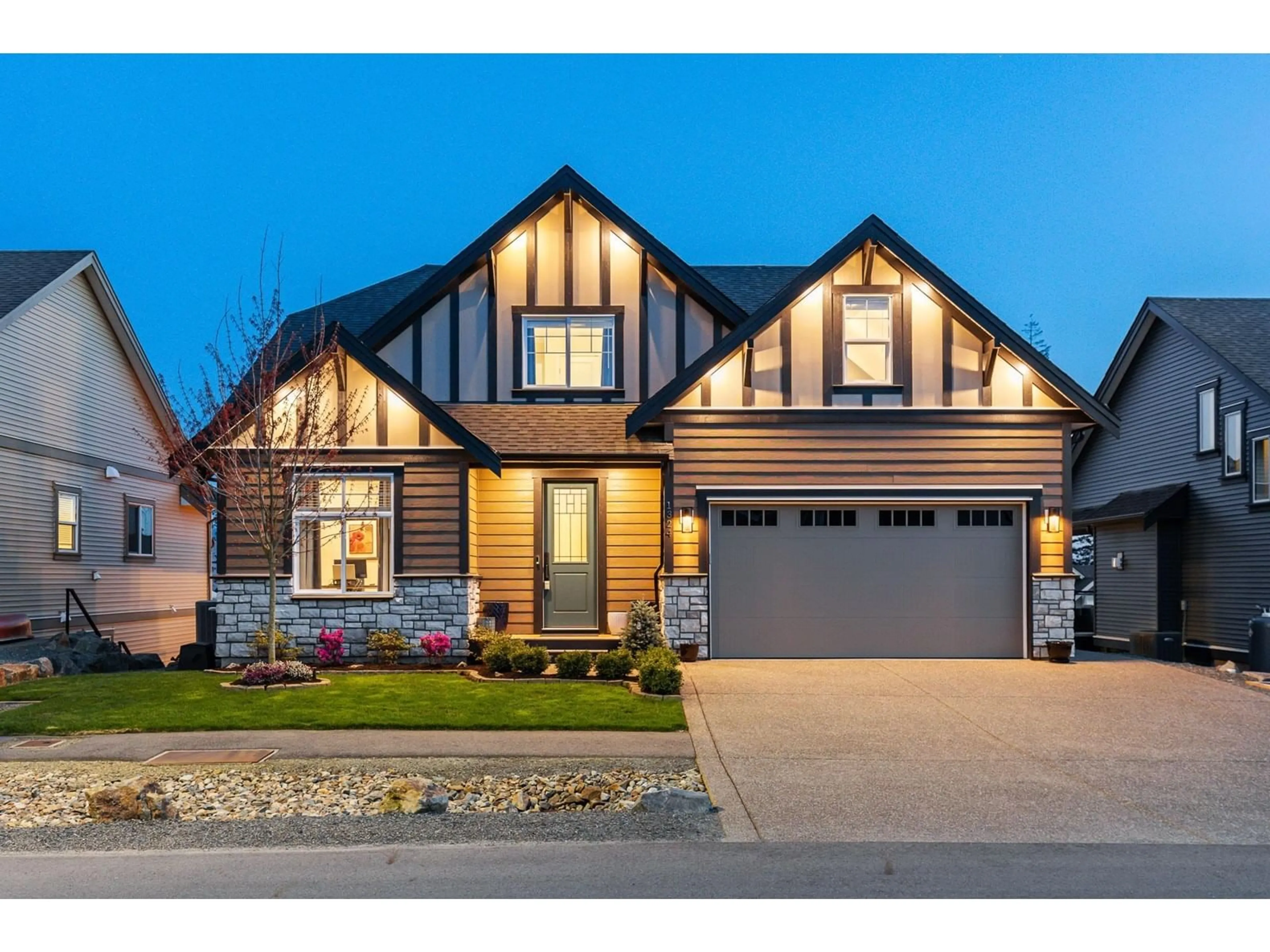 Home with brick exterior material, street for 1324 STROMDAHL PLACE, Agassiz British Columbia V0M1A1