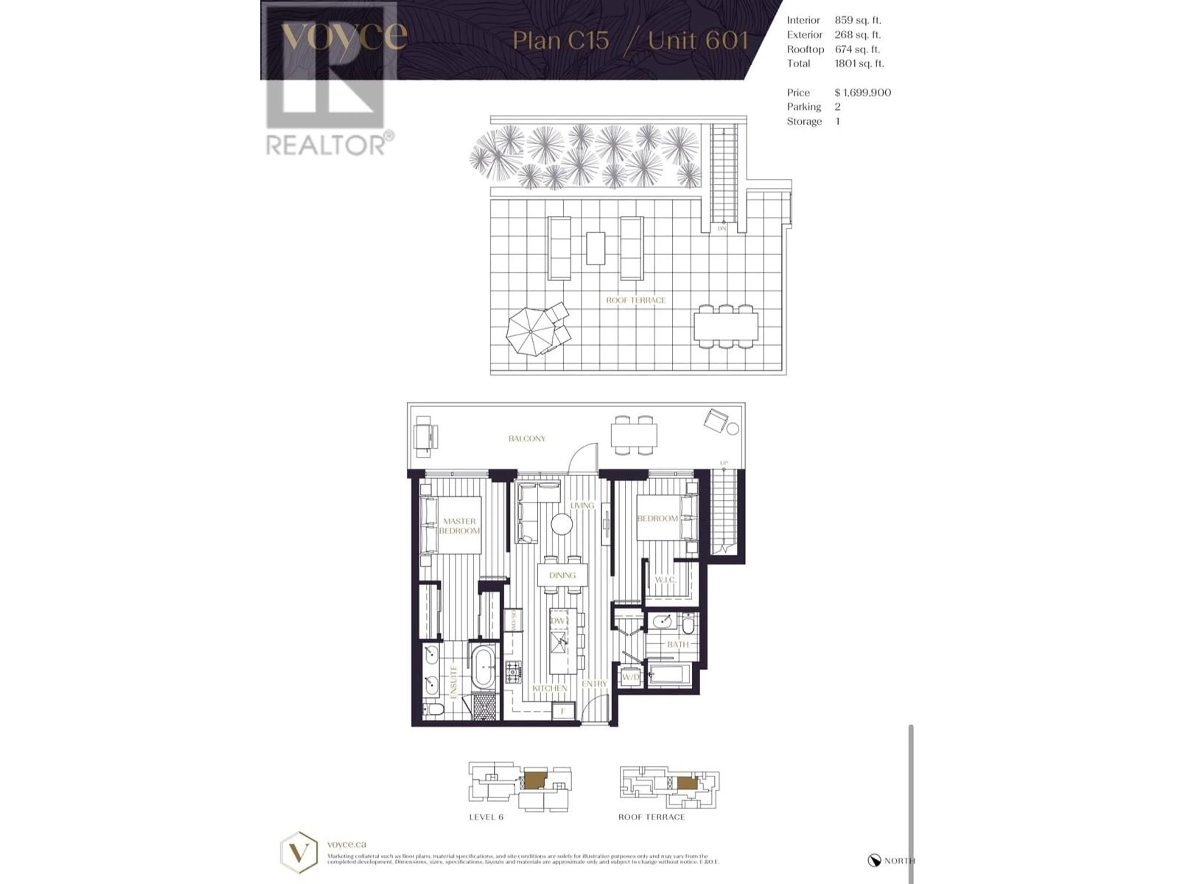 Floor plan for 601 5168 CAMBIE STREET, Vancouver British Columbia V5Z0K7