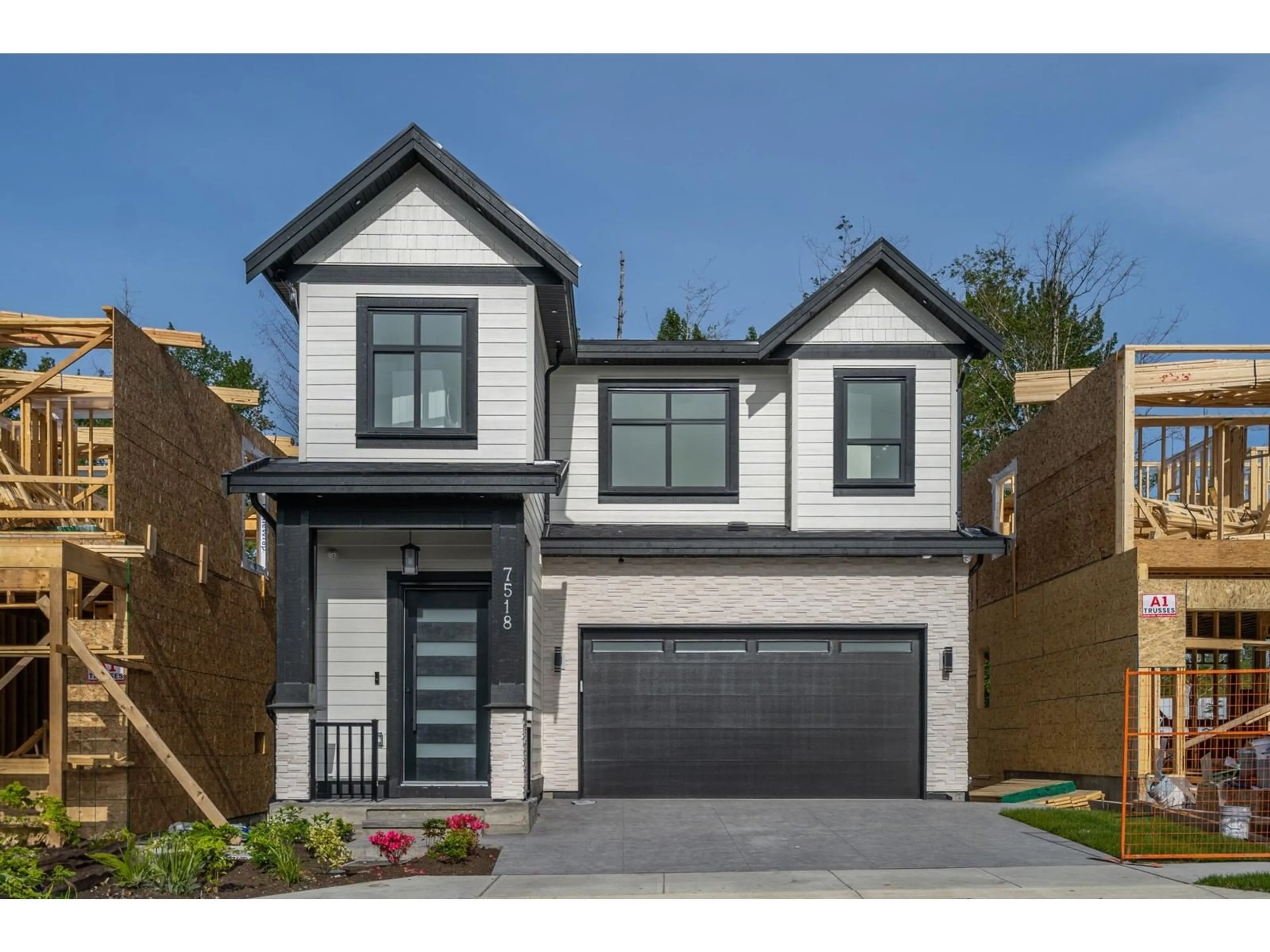 Home with brick exterior material, street for 7518 205A, Langley British Columbia V2Y1V5
