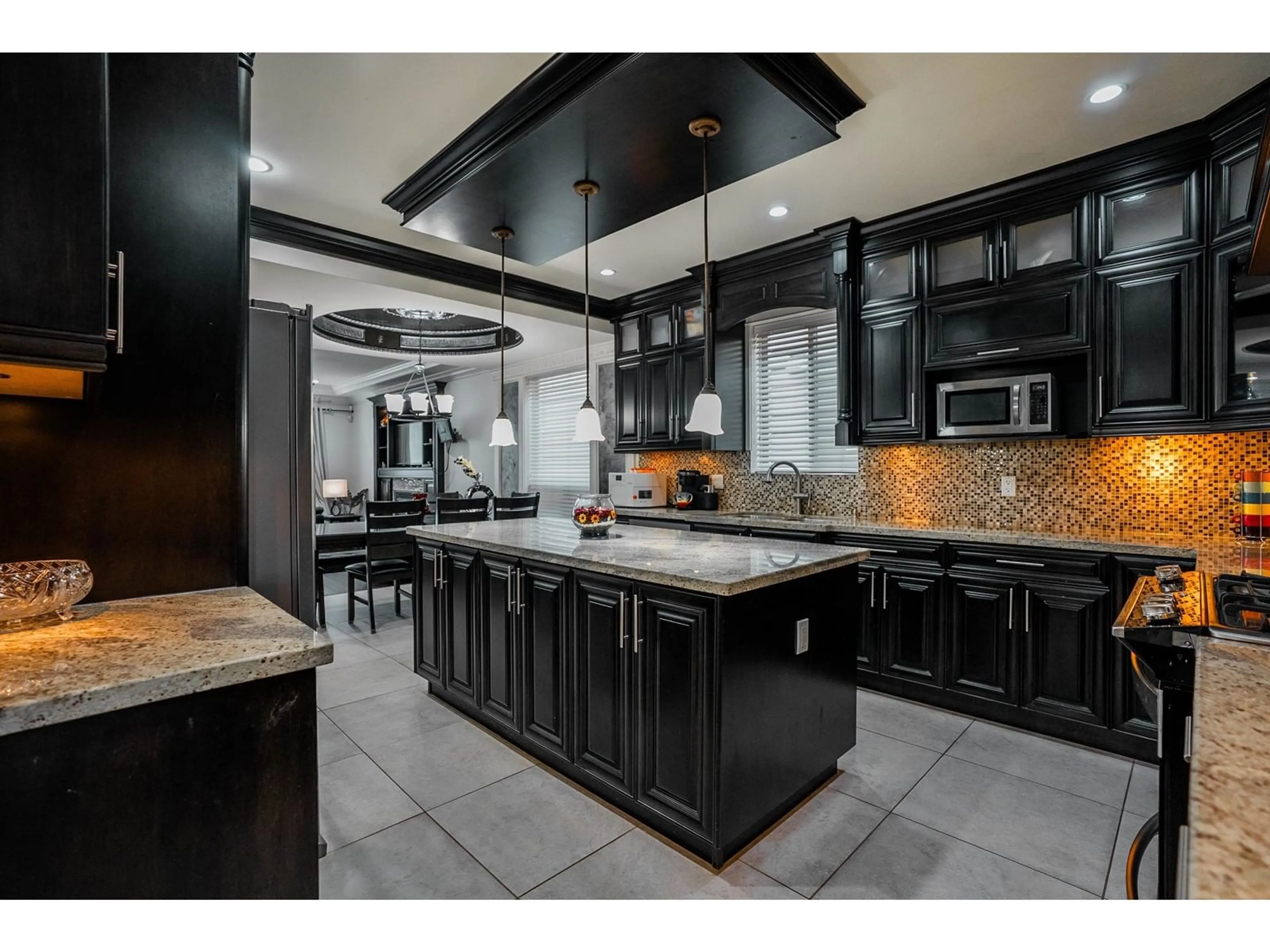 Contemporary kitchen, ceramic/tile floor for 19910 73A AVENUE, Langley British Columbia V2Y3J3