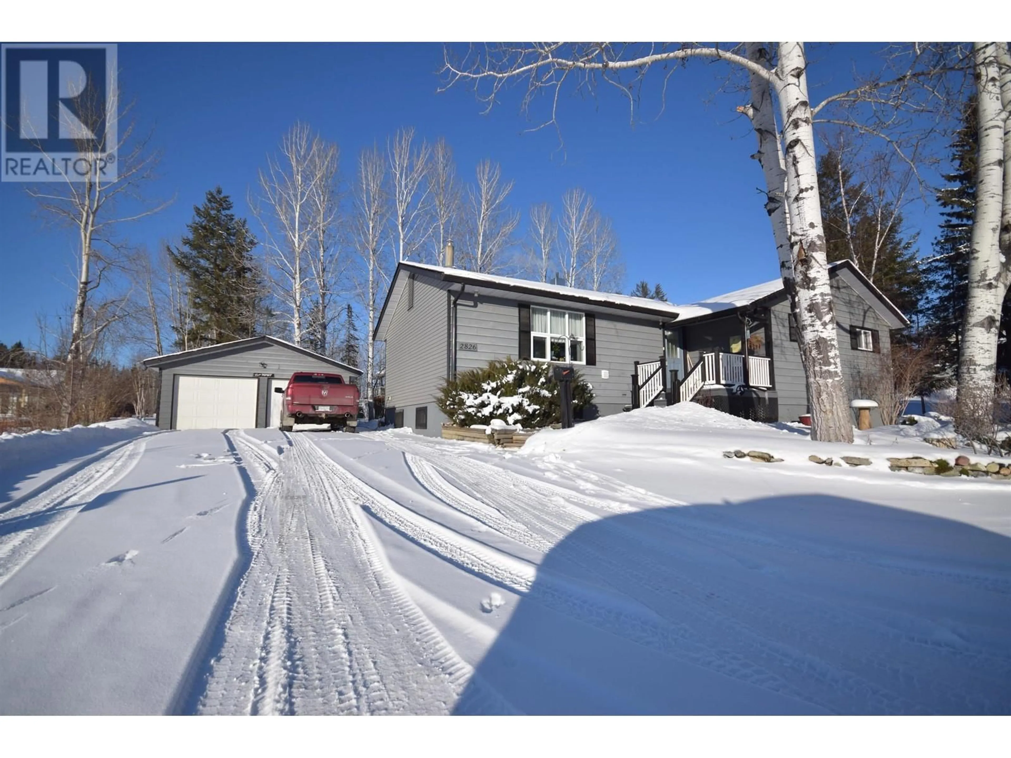 A pic from outside/outdoor area/front of a property/back of a property/a pic from drone, street for 2826 GOOK ROAD, Quesnel British Columbia V2J4J1