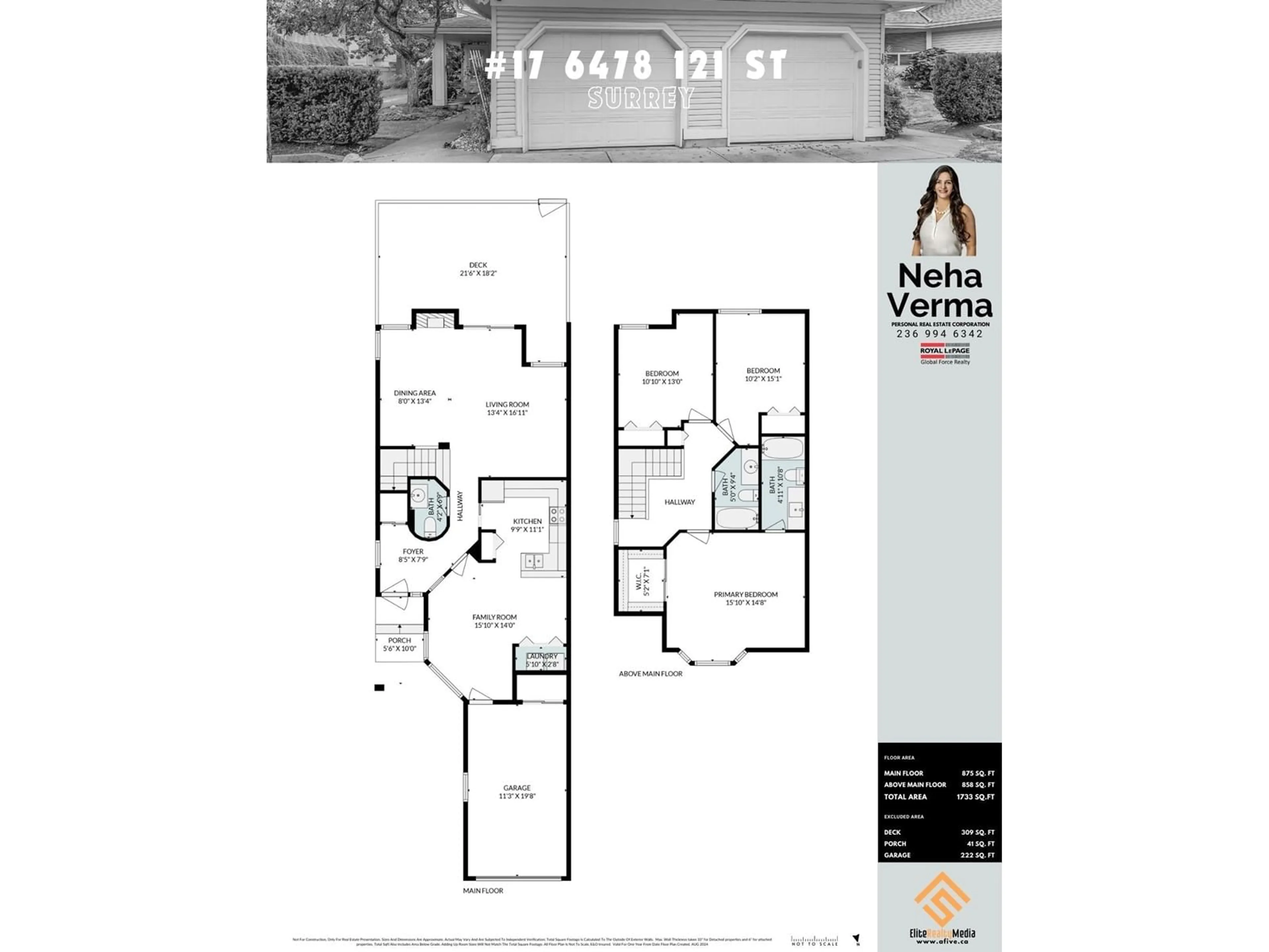 Floor plan for 17 6478 121 STREET, Surrey British Columbia V3W0Y5