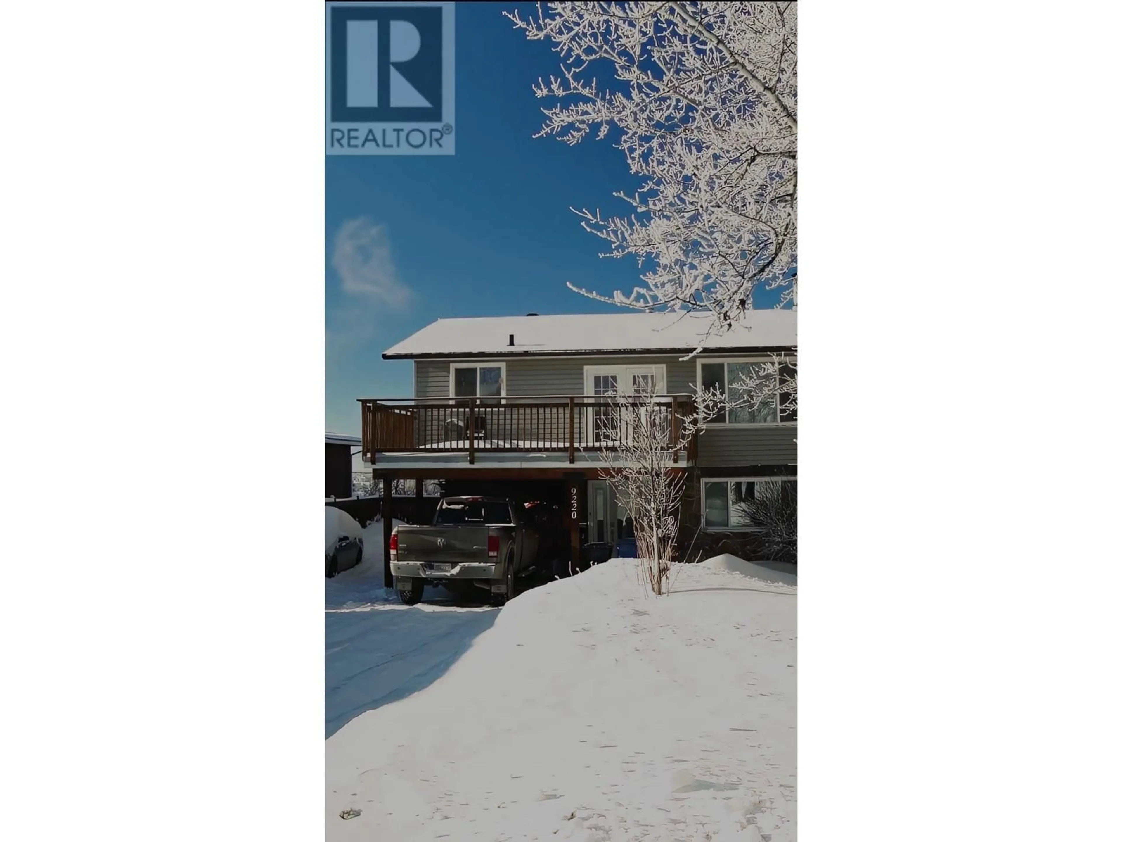 A pic from outside/outdoor area/front of a property/back of a property/a pic from drone, street for 9220 89 STREET, Fort St. John British Columbia V1J4Y9