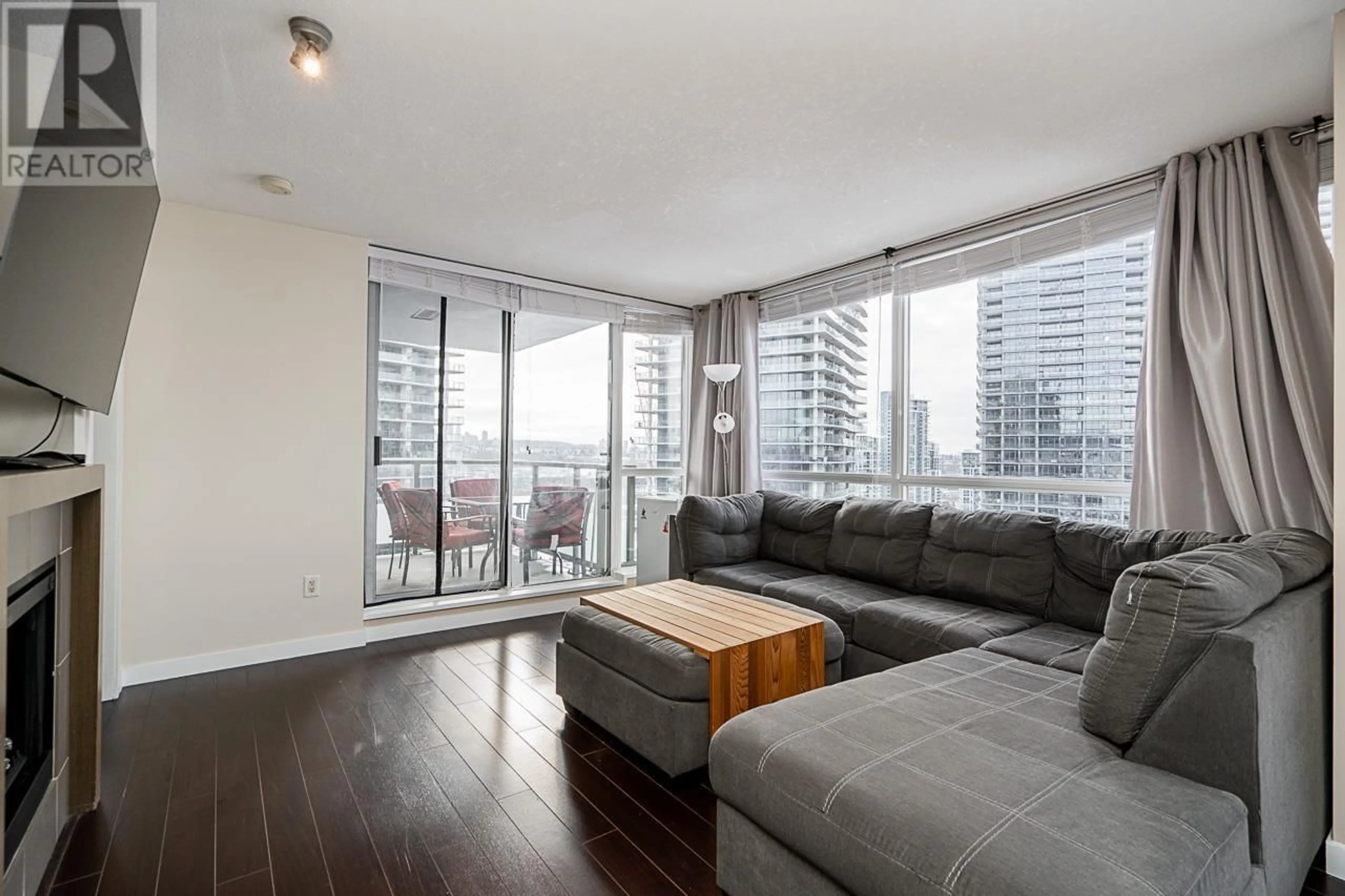 Living room with furniture, wood/laminate floor for 1902 - 4888 BRENTWOOD DRIVE, Burnaby British Columbia V5C0C6