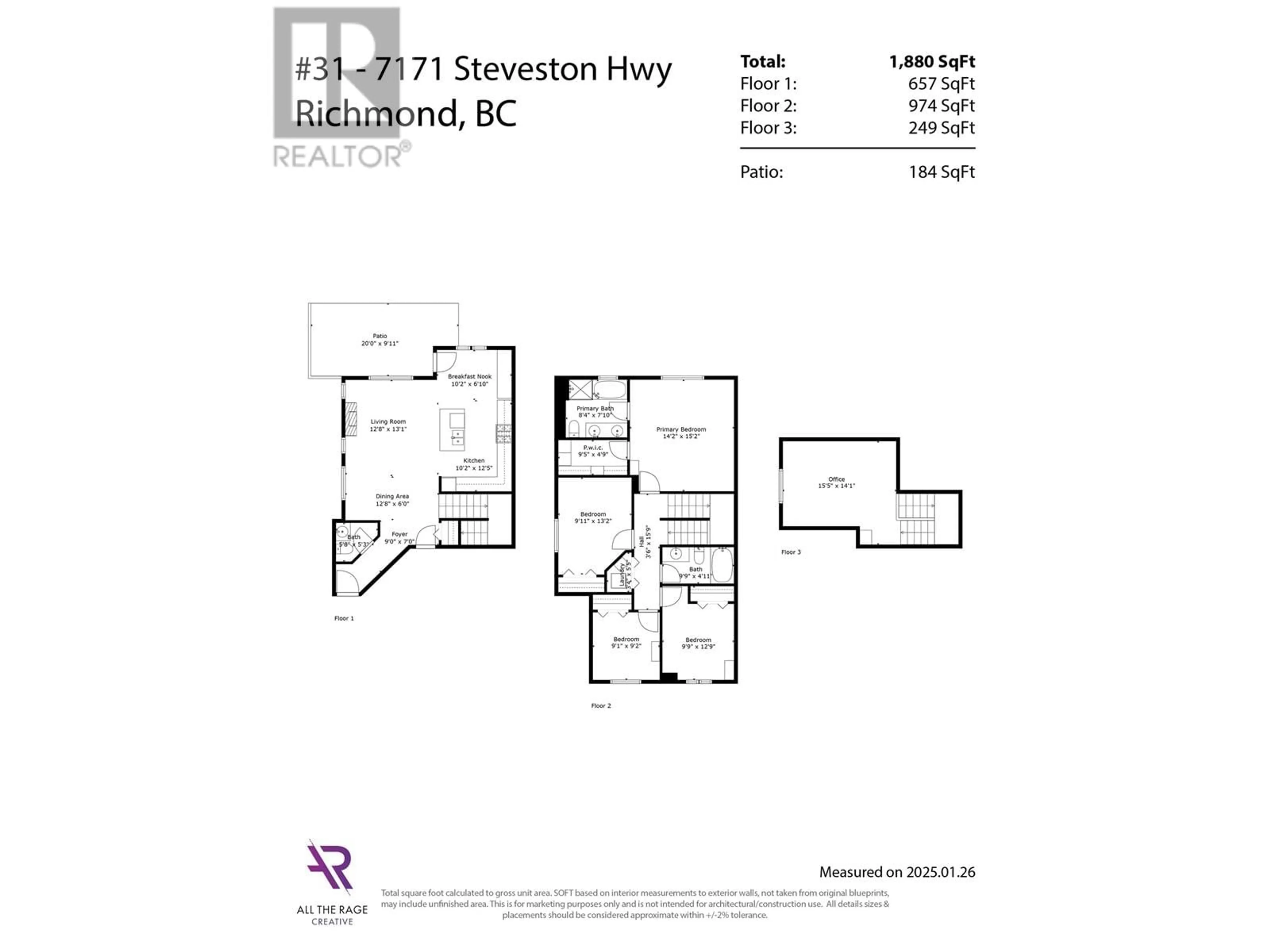 Floor plan for 31 7171 STEVESTON HIGHWAY, Richmond British Columbia V7A5K4