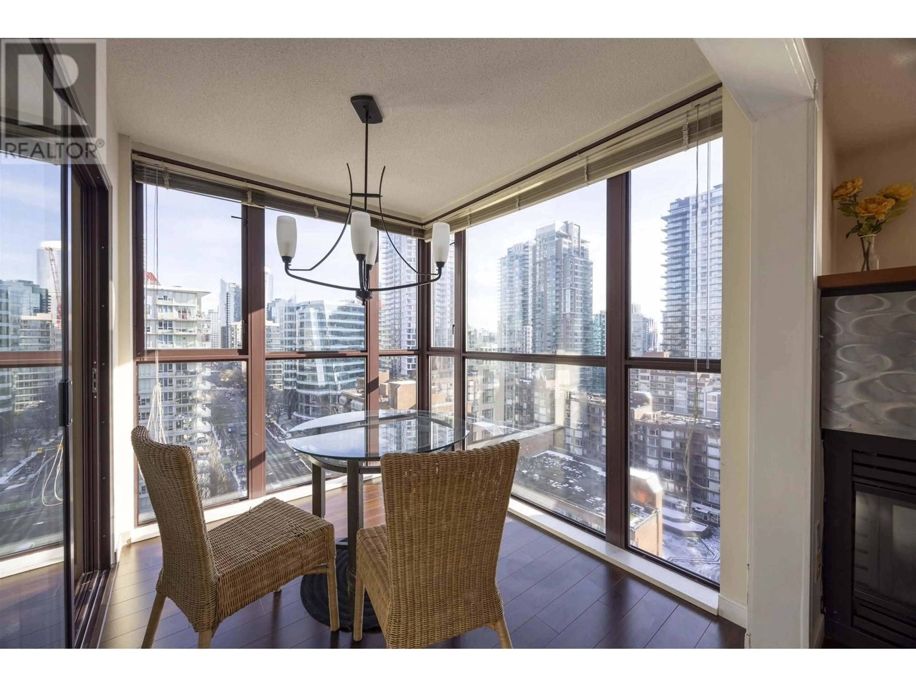 Dining room, wood/laminate floor for 1808 1003 PACIFIC STREET, Vancouver British Columbia V6E4P2