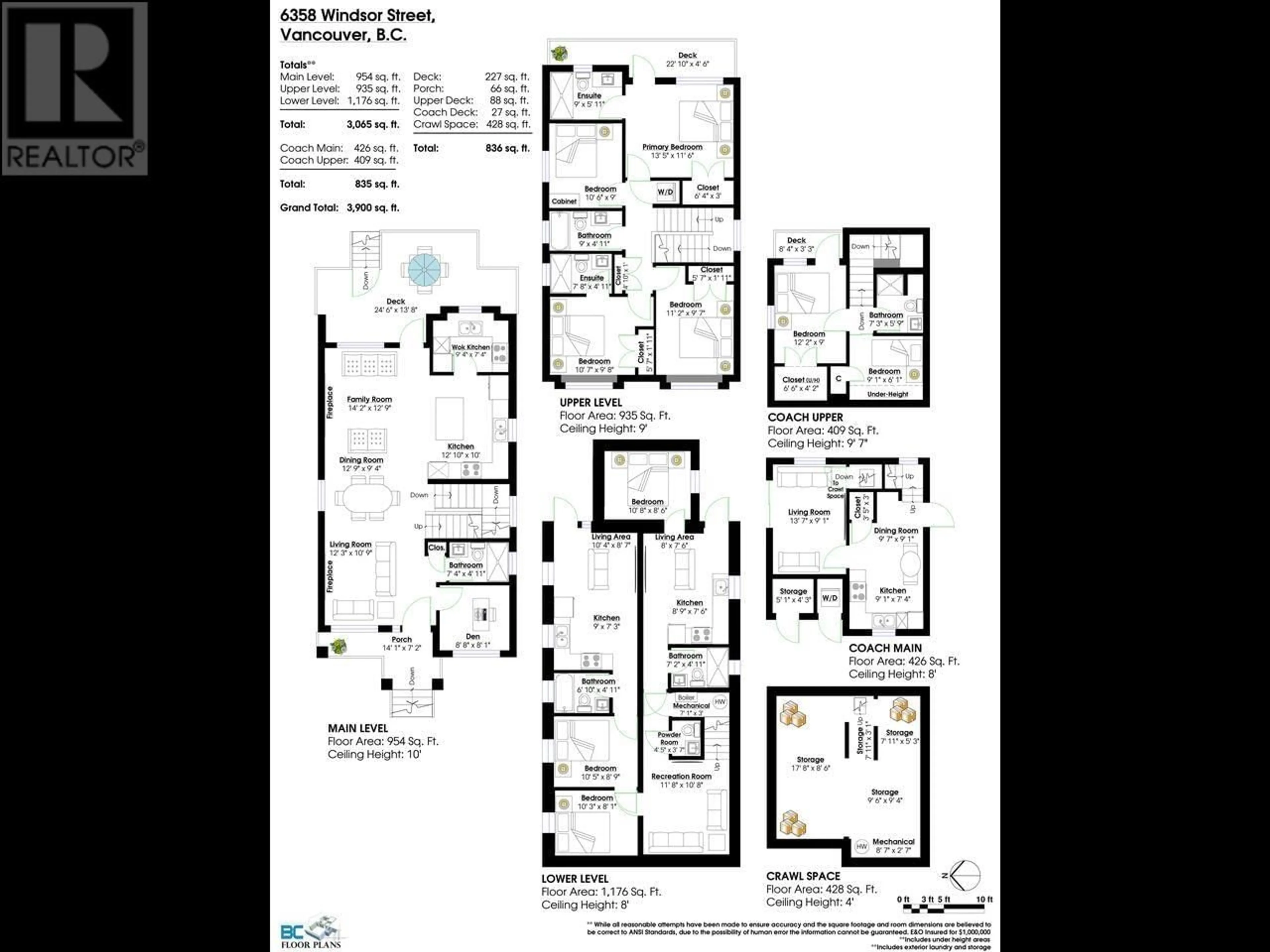 Floor plan for 6358 WINDSOR STREET, Vancouver British Columbia V5W3J5