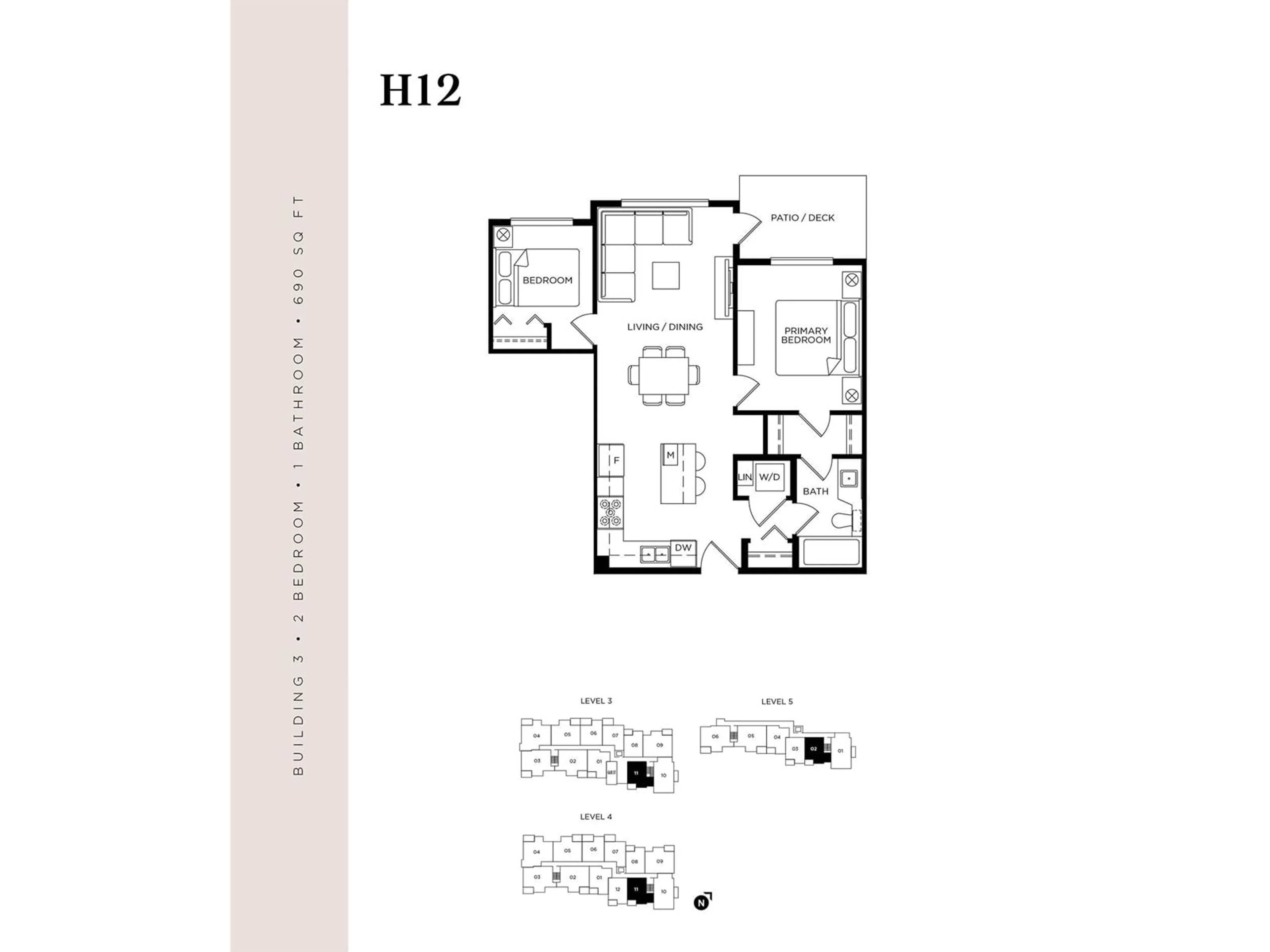 Floor plan for 411 - 3319 148, Surrey British Columbia V4P0H5