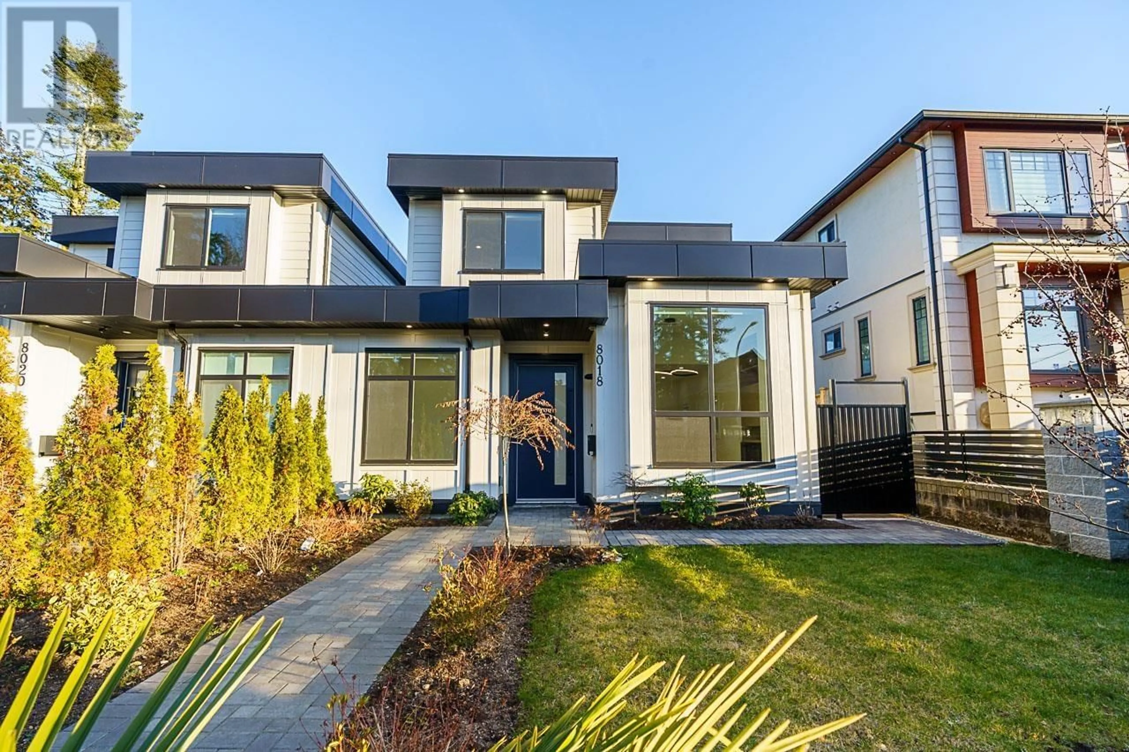 Home with brick exterior material, street for 8018 19TH AVENUE, Burnaby British Columbia V3N1G3