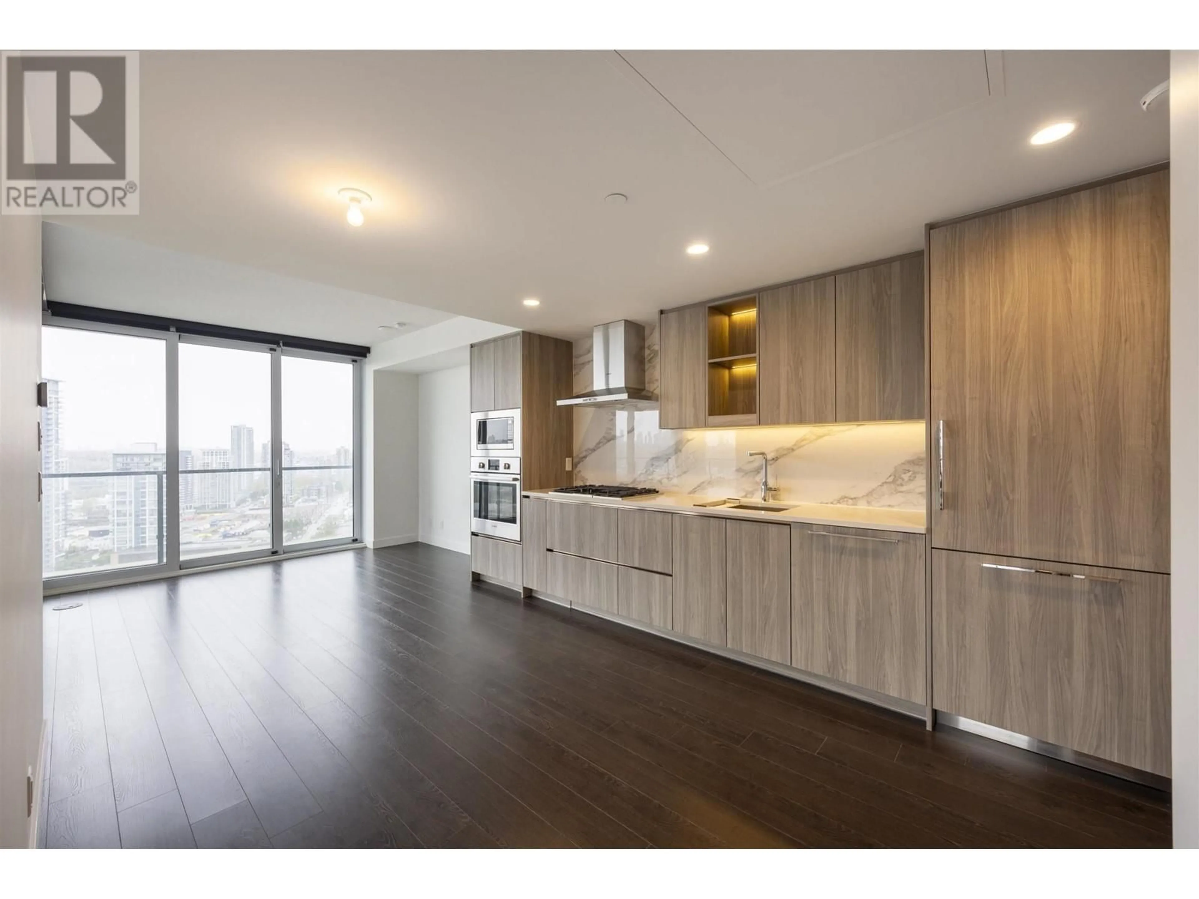 Open concept kitchen, wood/laminate floor for 4009 - 4880 LOUGHEED HIGHWAY, Burnaby British Columbia V5C0N1