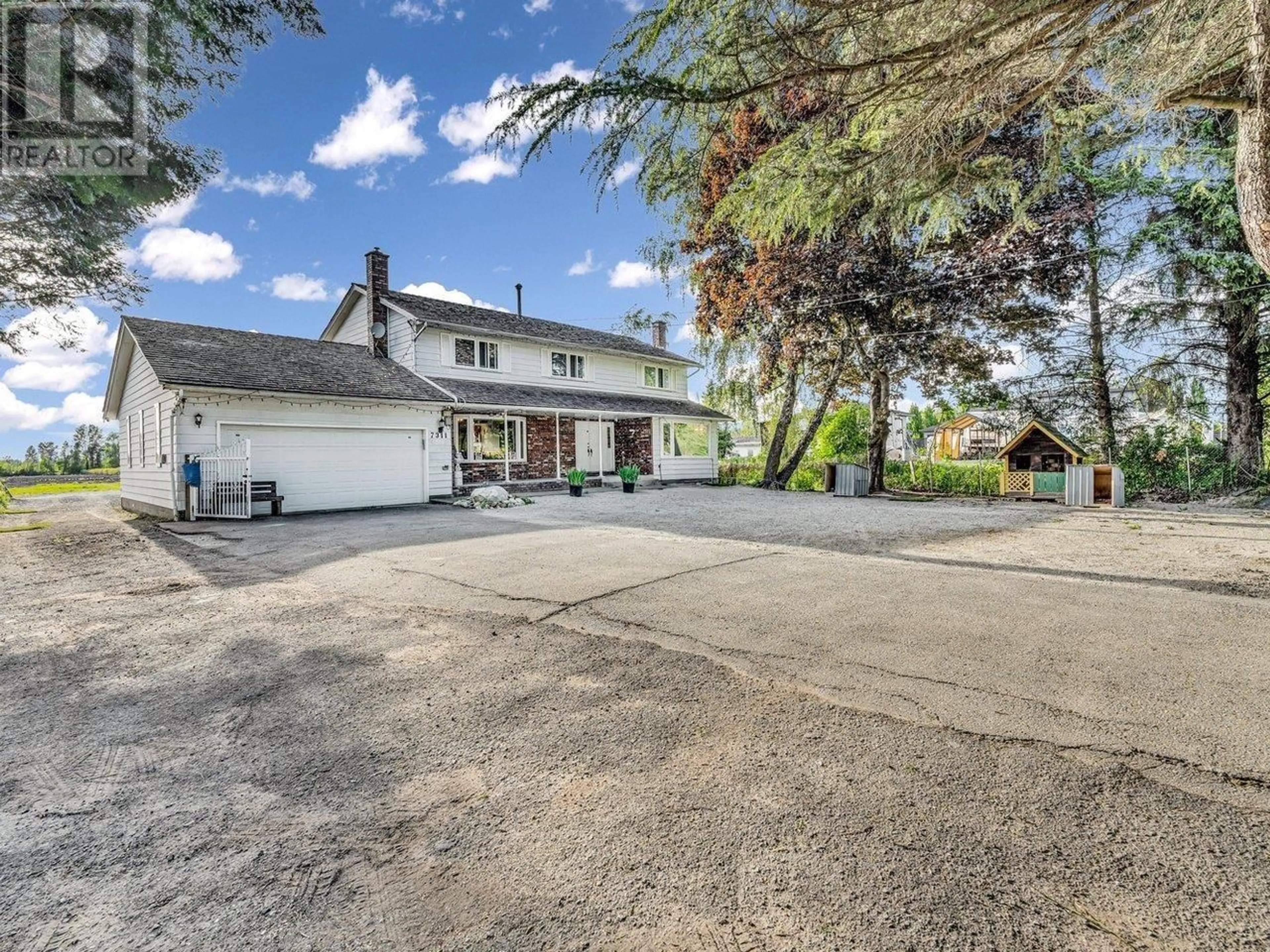 A pic from outside/outdoor area/front of a property/back of a property/a pic from drone, street for 7311 NO. 6 ROAD, Richmond British Columbia V6W1C9