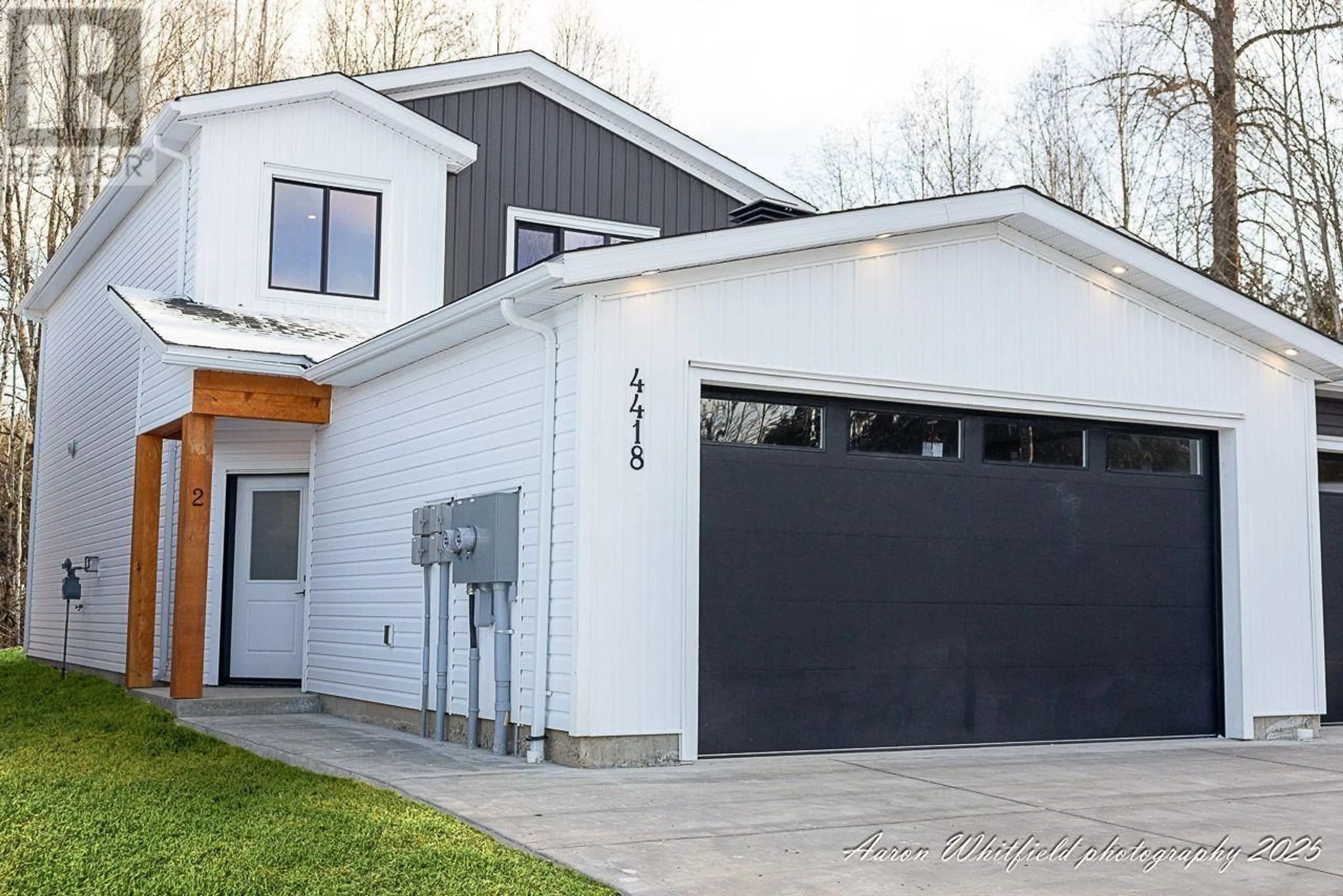 Home with vinyl exterior material, street for 2 4418 KERMODE STREET, Terrace British Columbia V8G0B3