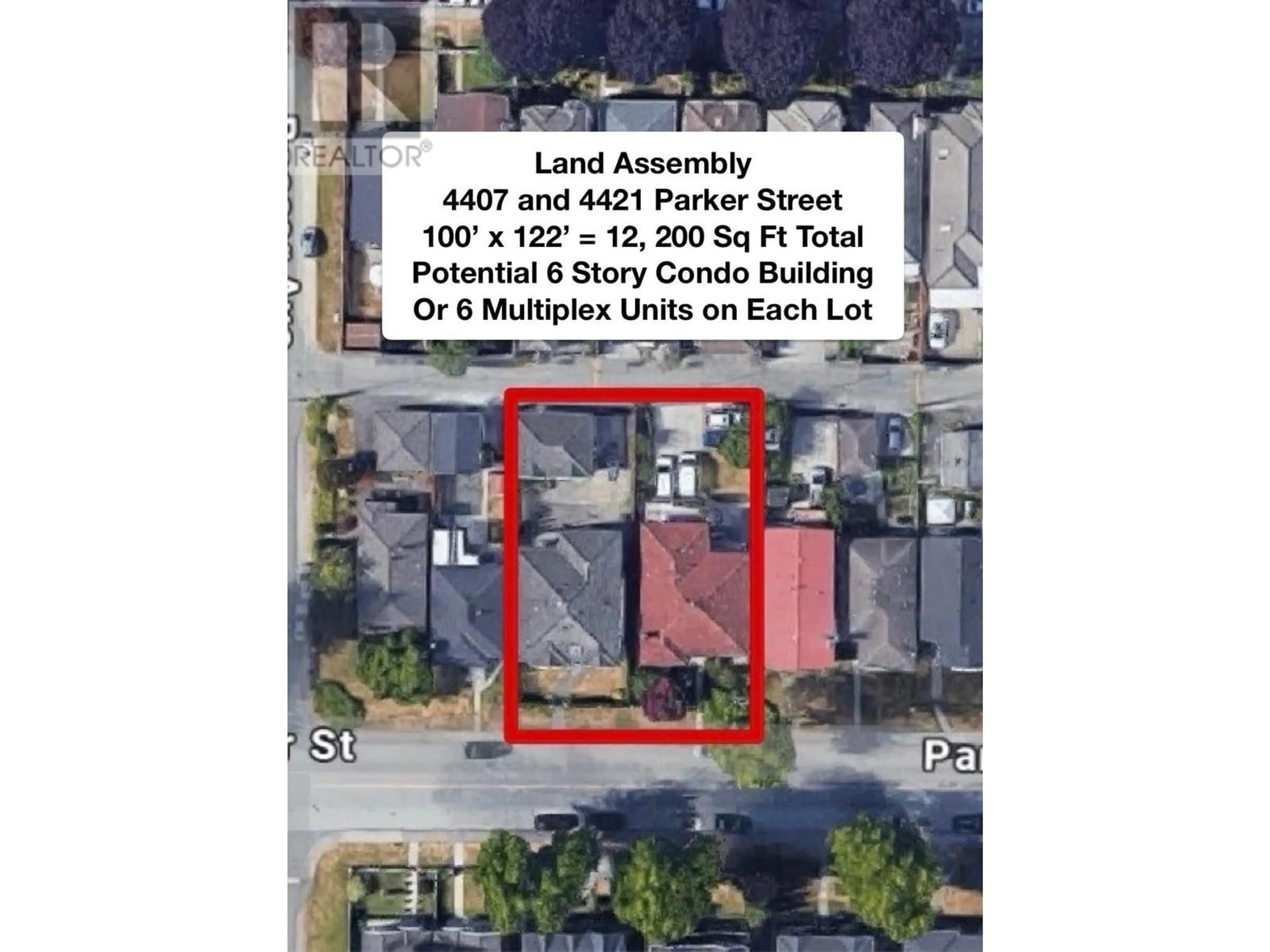 A pic from outside/outdoor area/front of a property/back of a property/a pic from drone, street for 4421 PARKER STREET, Burnaby British Columbia V5C3C7