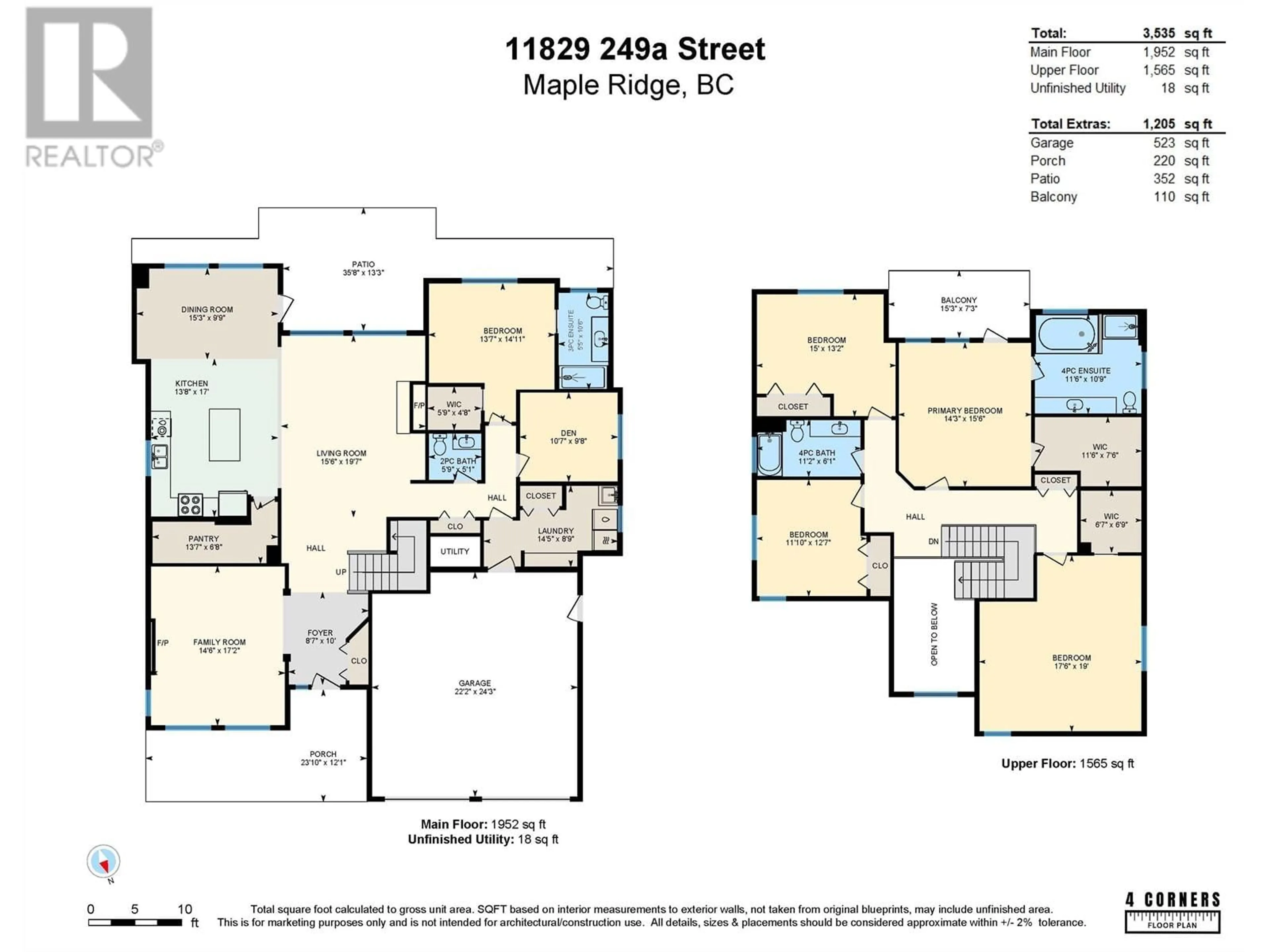 Floor plan for 11829 249A STREET, Maple Ridge British Columbia V4R2E3