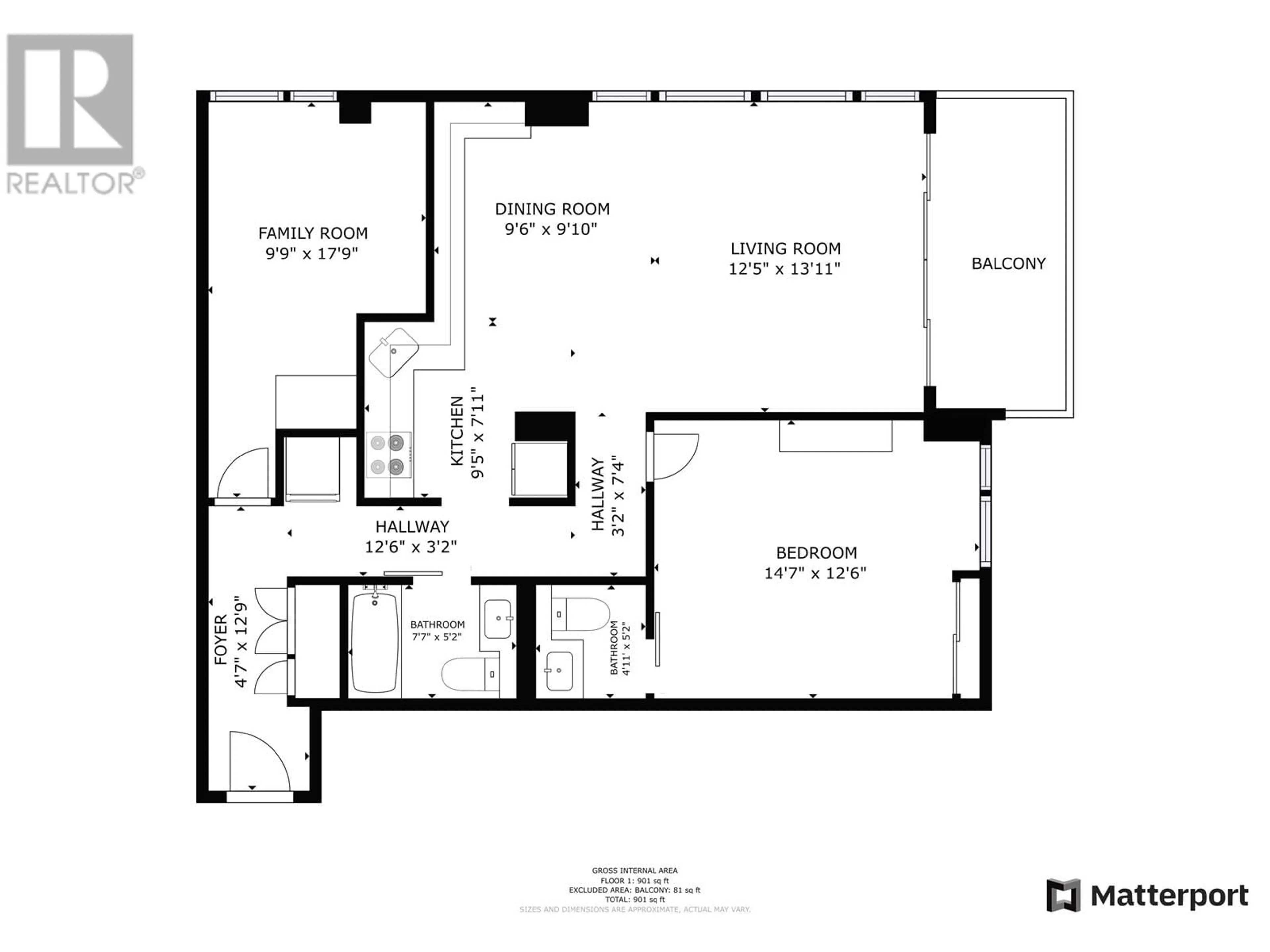 Floor plan for 706 3980 CARRIGAN COURT, Burnaby British Columbia V3N4S6