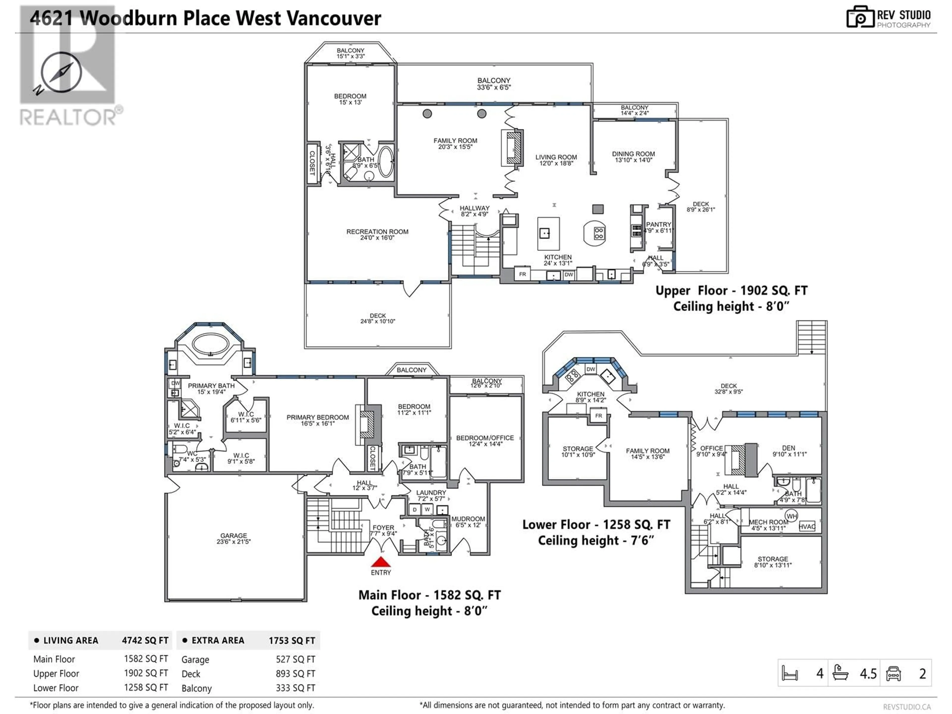 Floor plan for 4621 WOODBURN PLACE, West Vancouver British Columbia V7S2W8