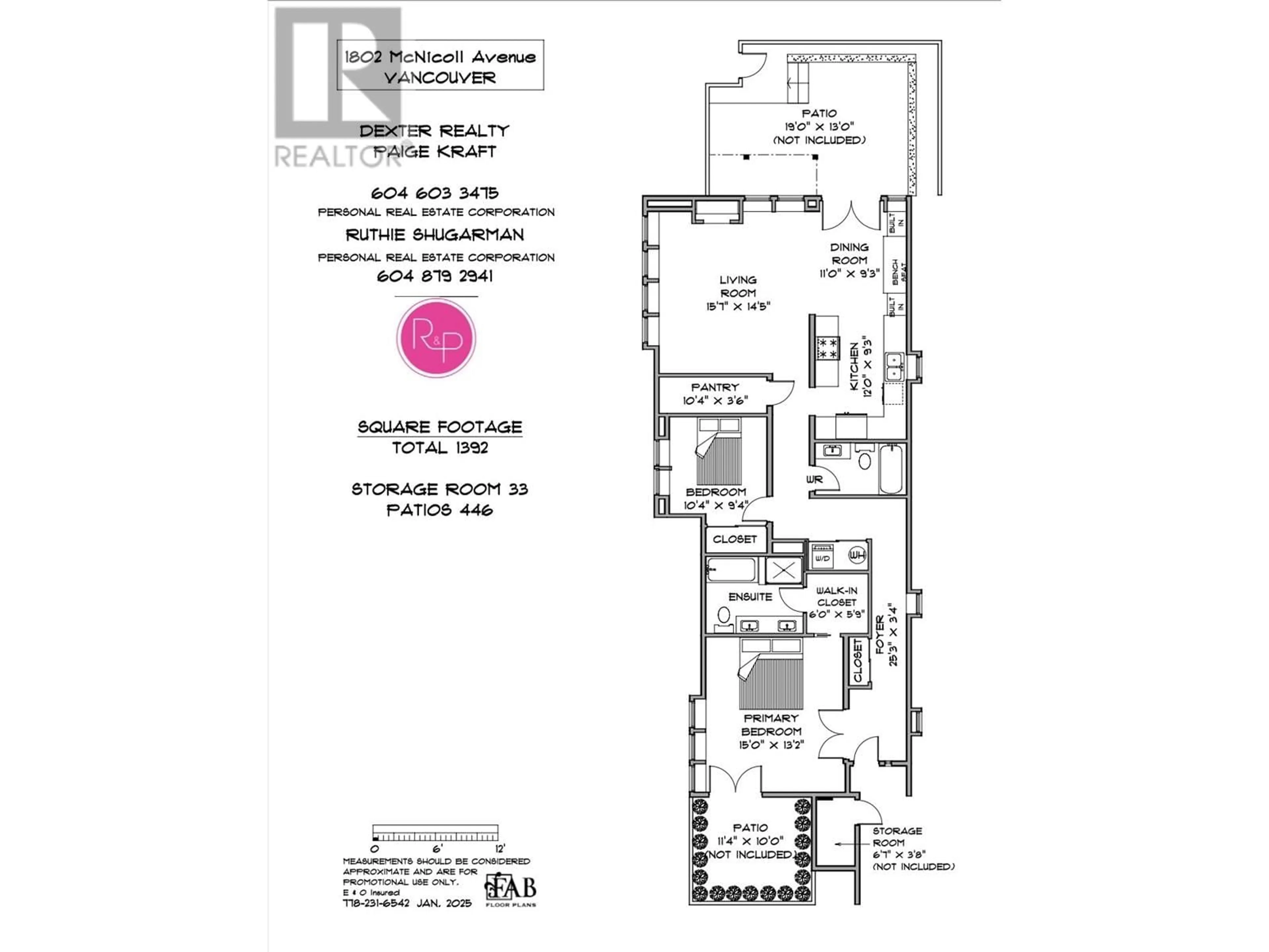 Floor plan for 1802 MCNICOLL AVENUE, Vancouver British Columbia V6J1A4