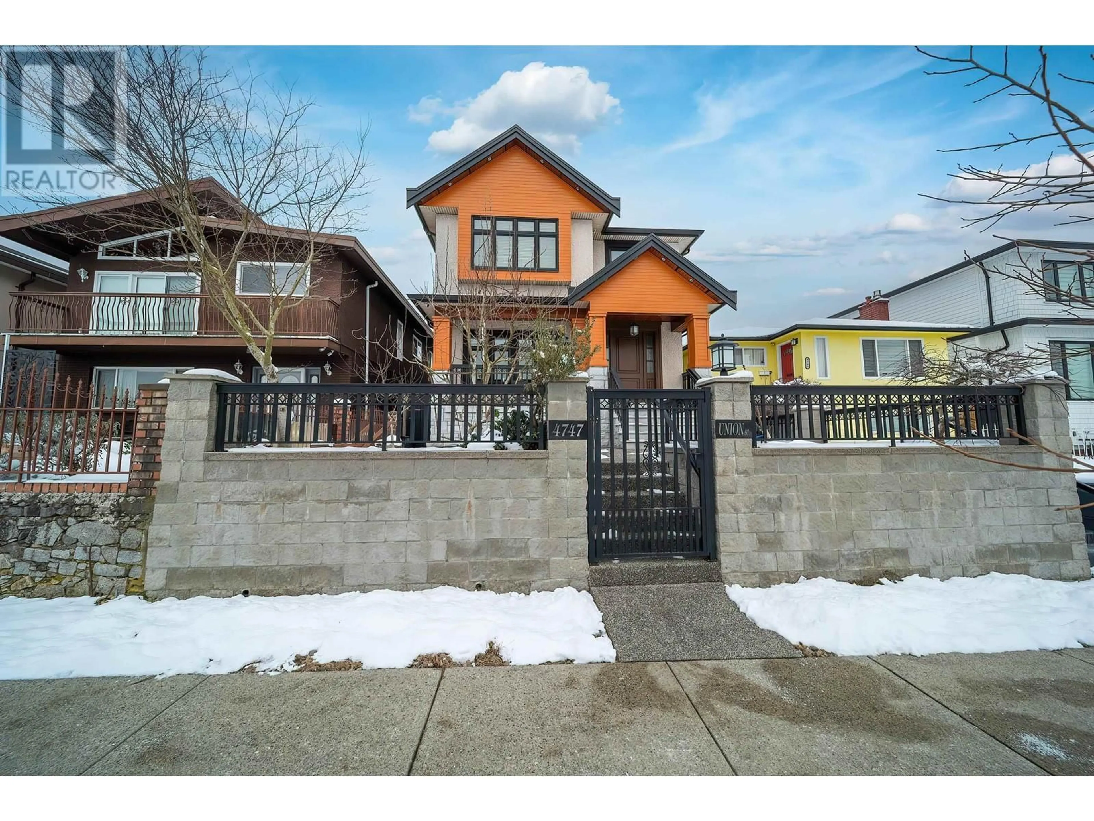 Home with brick exterior material, street for 4747 UNION STREET, Burnaby British Columbia V5C2Y5