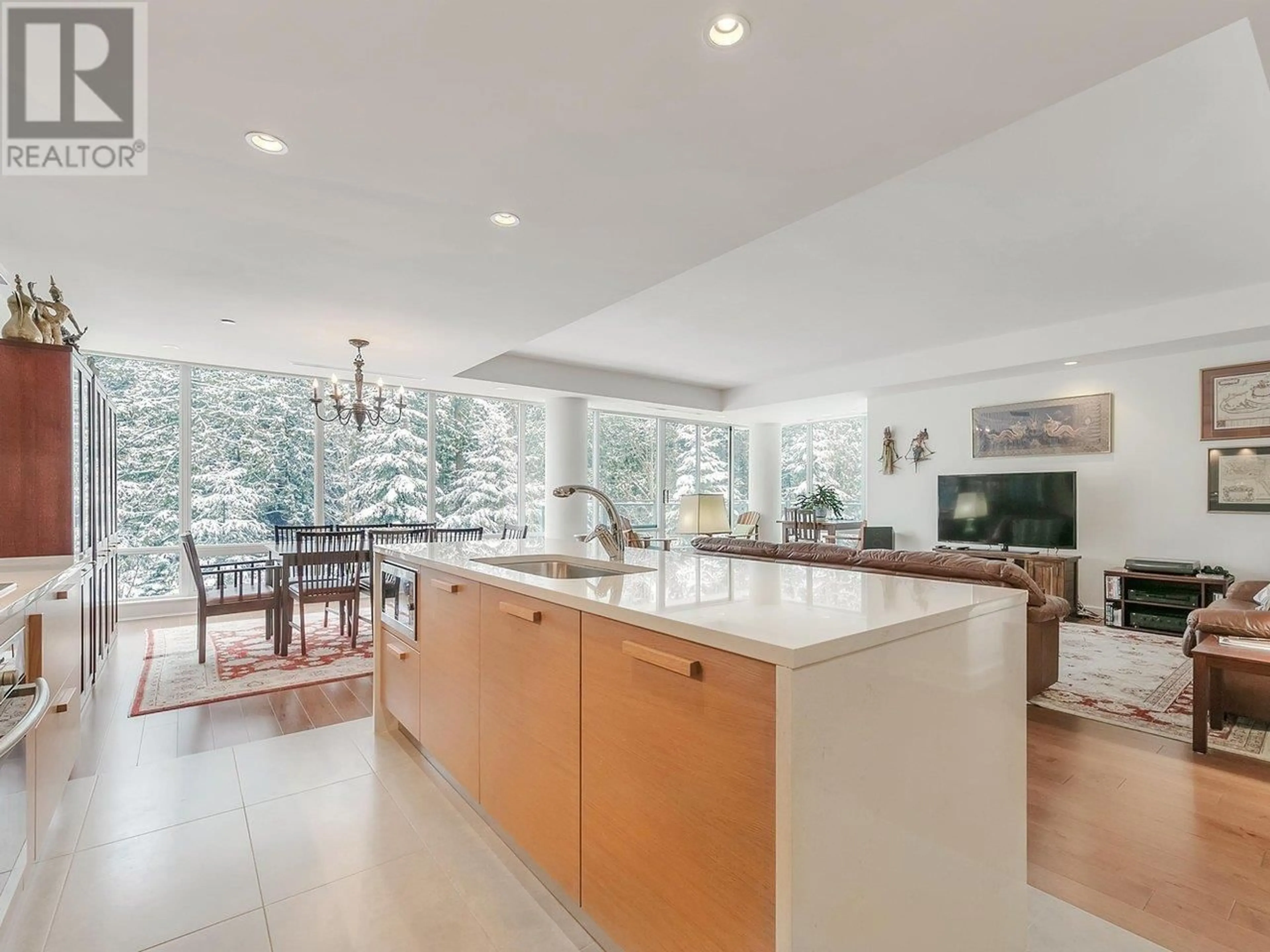 Open concept kitchen, ceramic/tile floor for 404 5838 BERTON AVENUE, Vancouver British Columbia V6S0A5