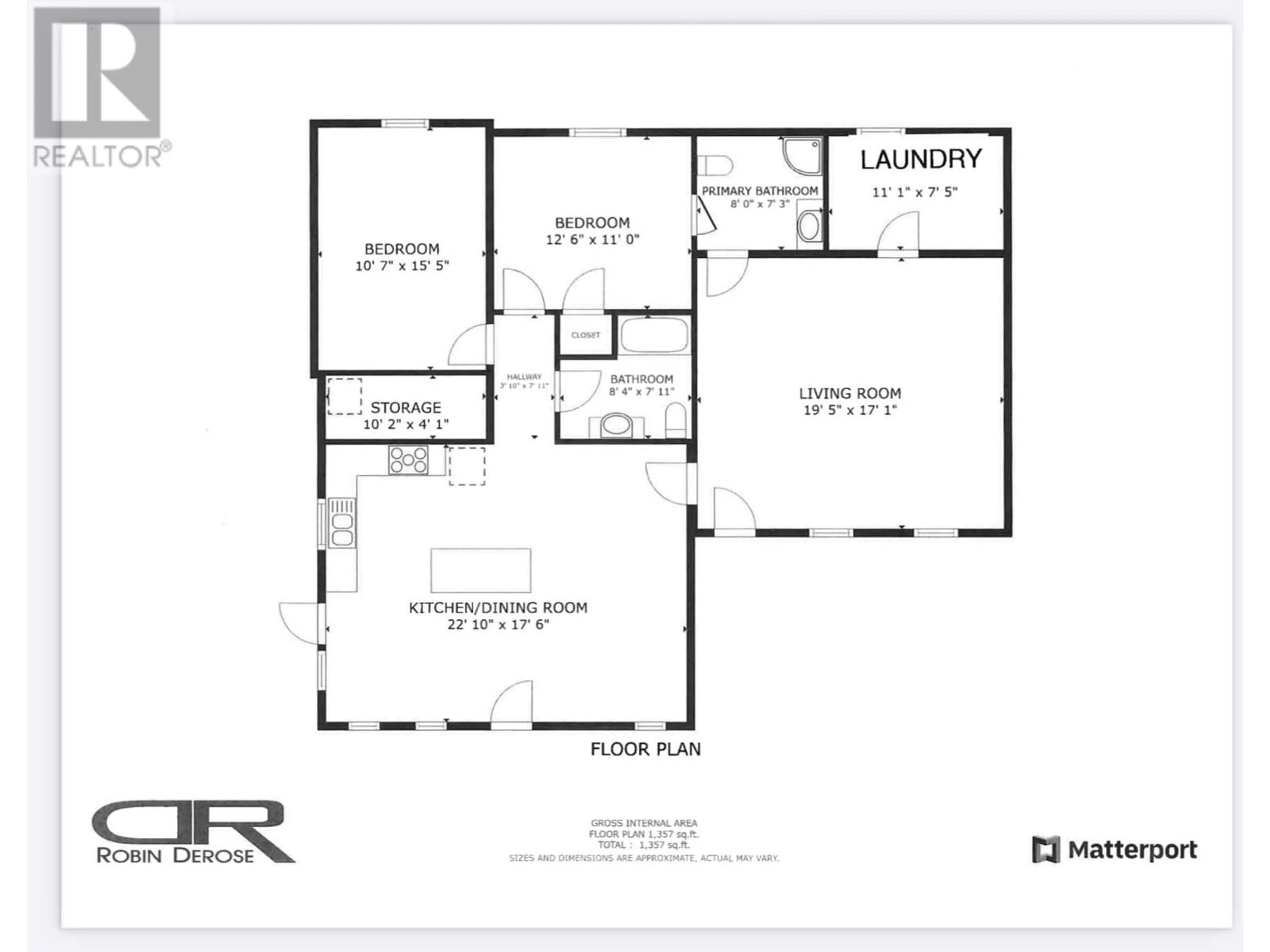 Floor plan for 7338 CARTIER ROAD, Fort St. John British Columbia V1J8B4