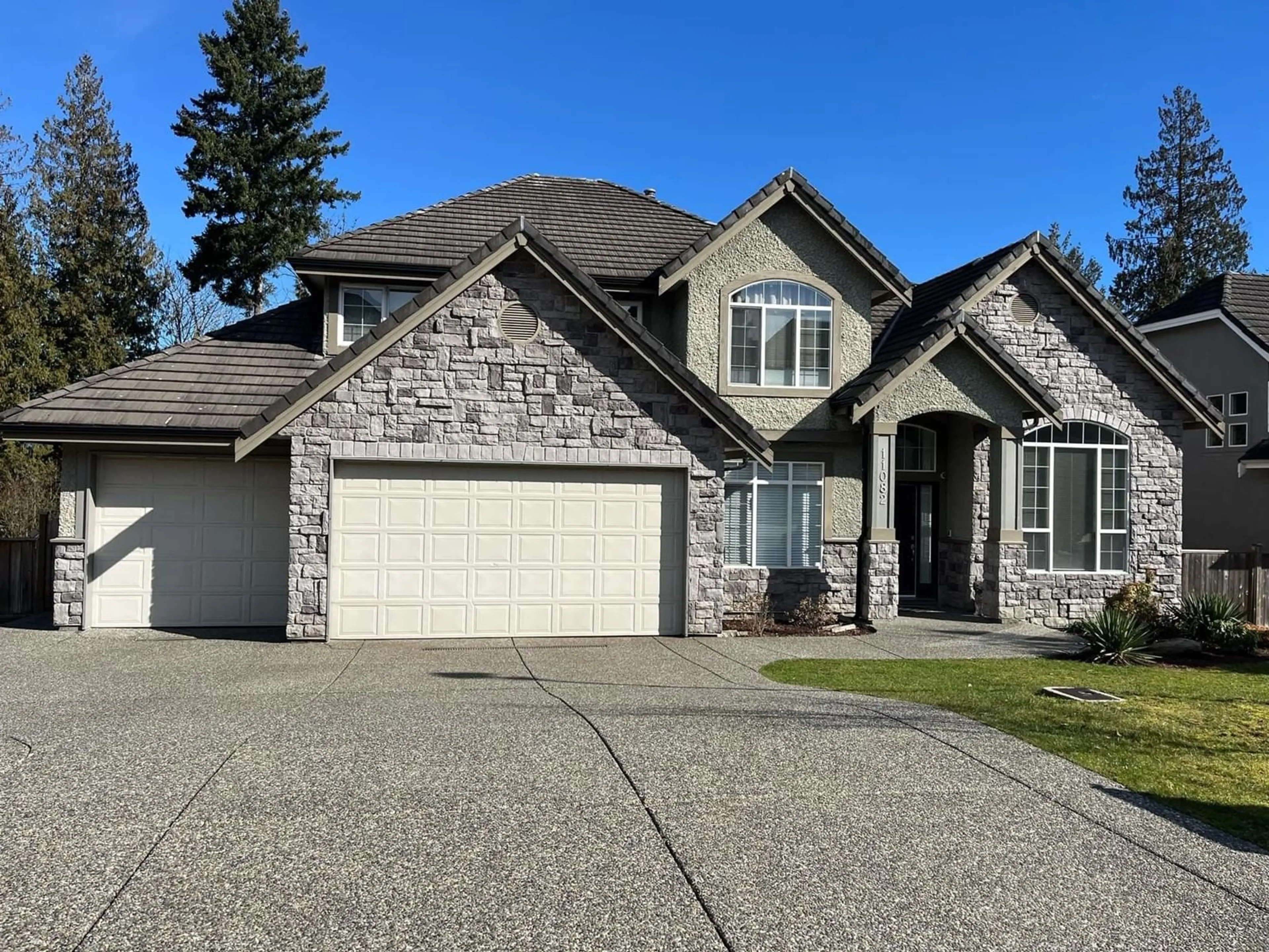 Home with brick exterior material, street for 11082 168, Surrey British Columbia V4N5G6