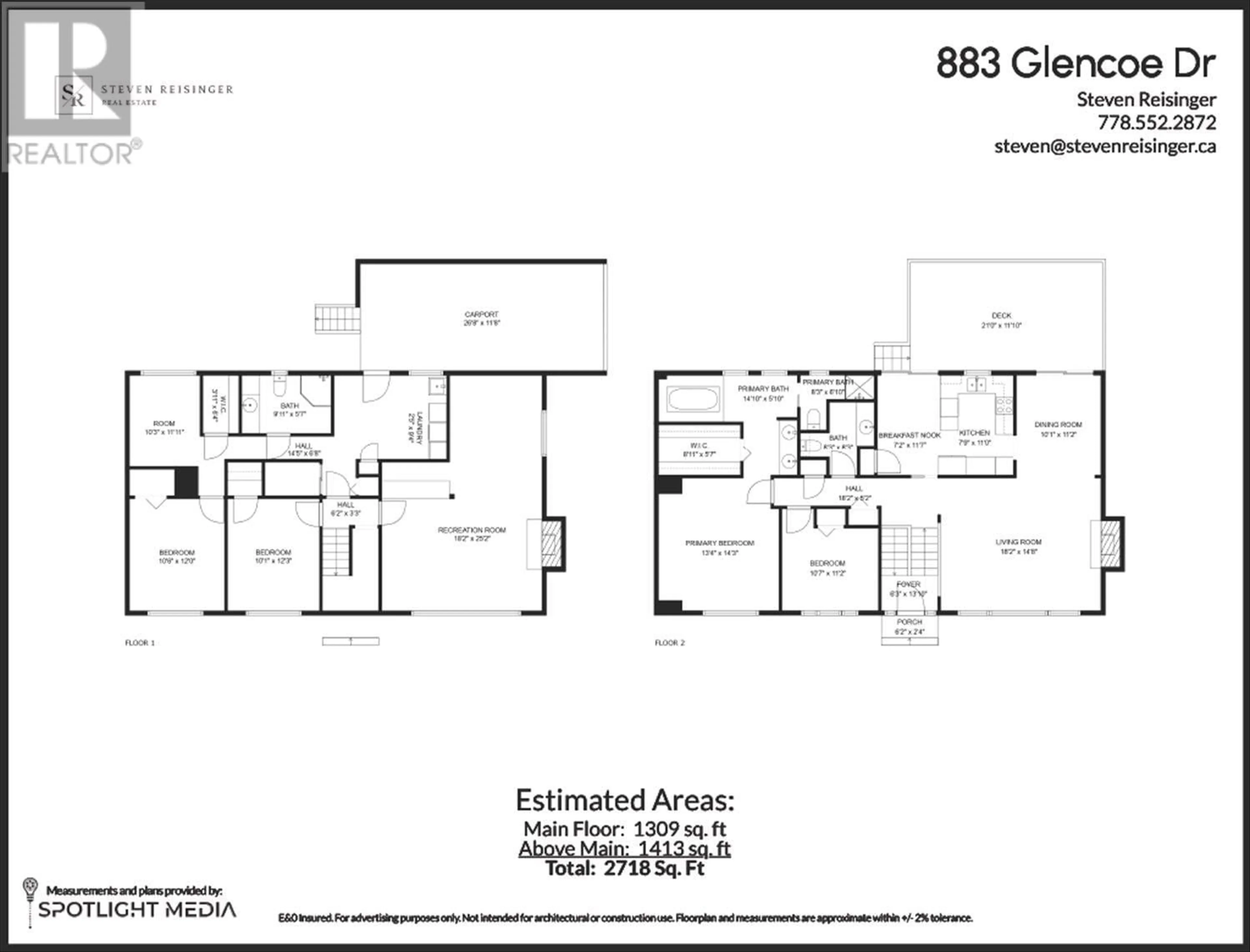 Floor plan for 883 GLENCOE DRIVE, Port Moody British Columbia V3H1G9