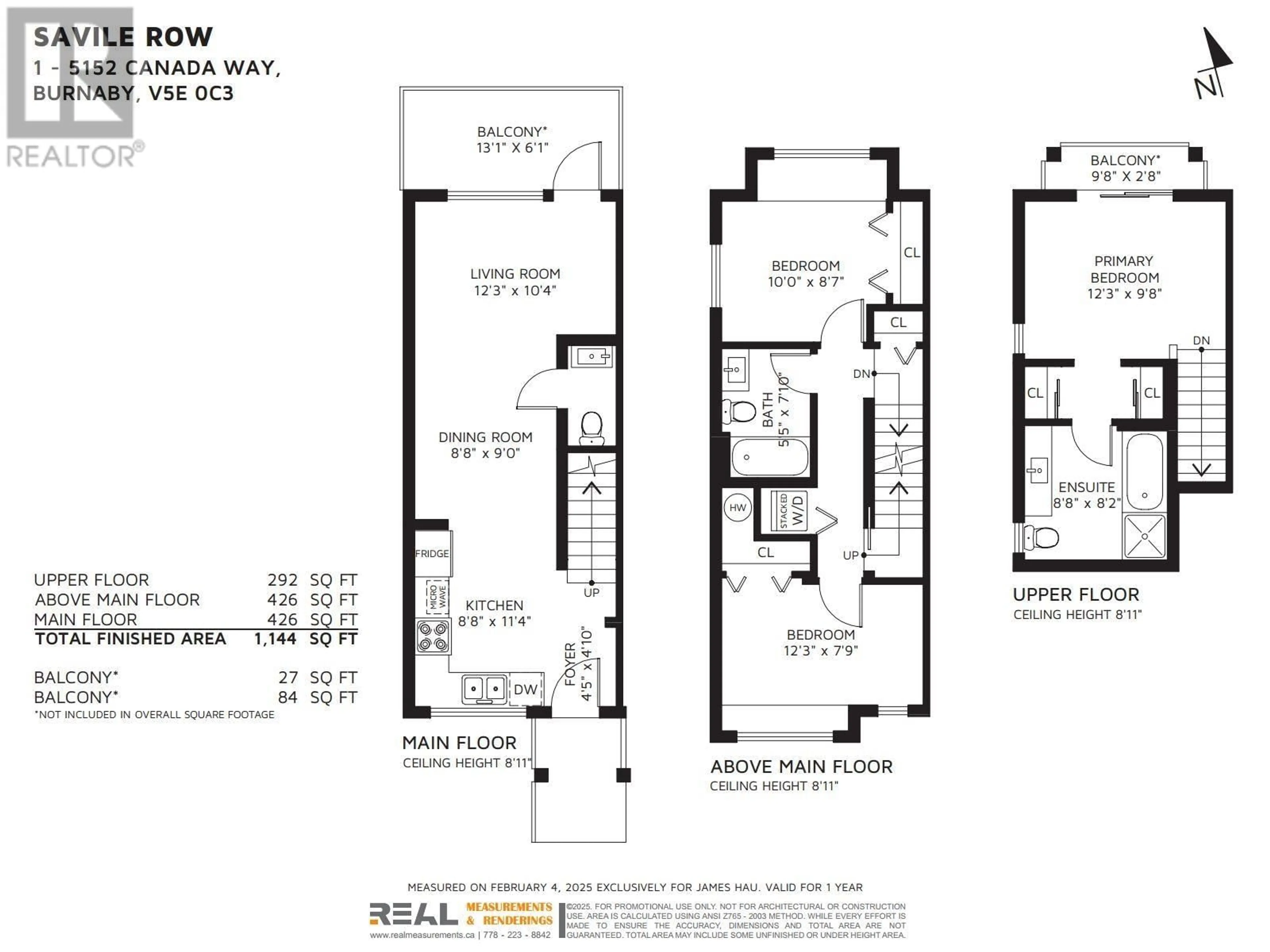 Floor plan for 1 5152 CANADA WAY, Burnaby British Columbia V5E0C3