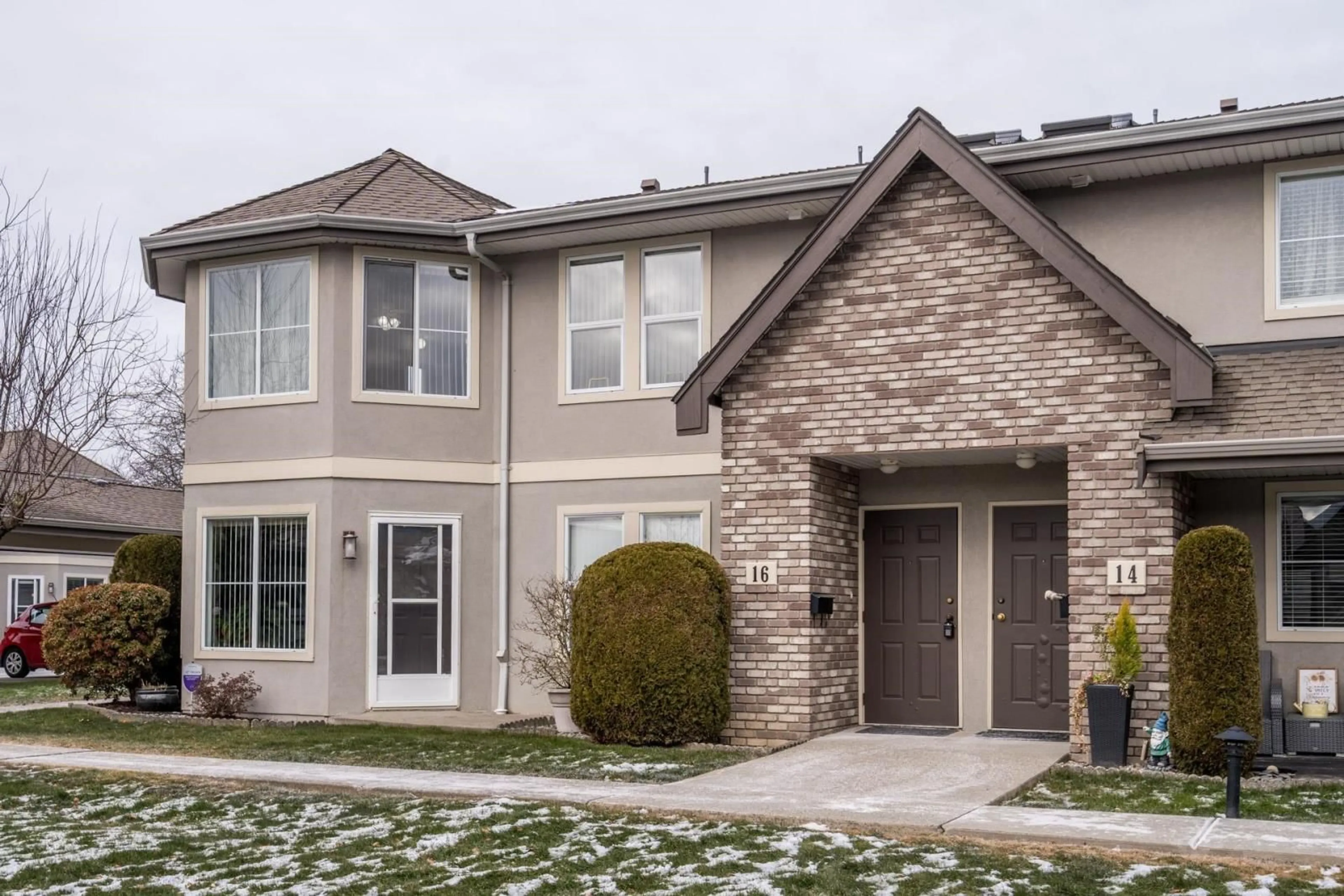 Home with brick exterior material, street for 16 - 8533 BROADWAY STREET, Chilliwack British Columbia V2P5V4